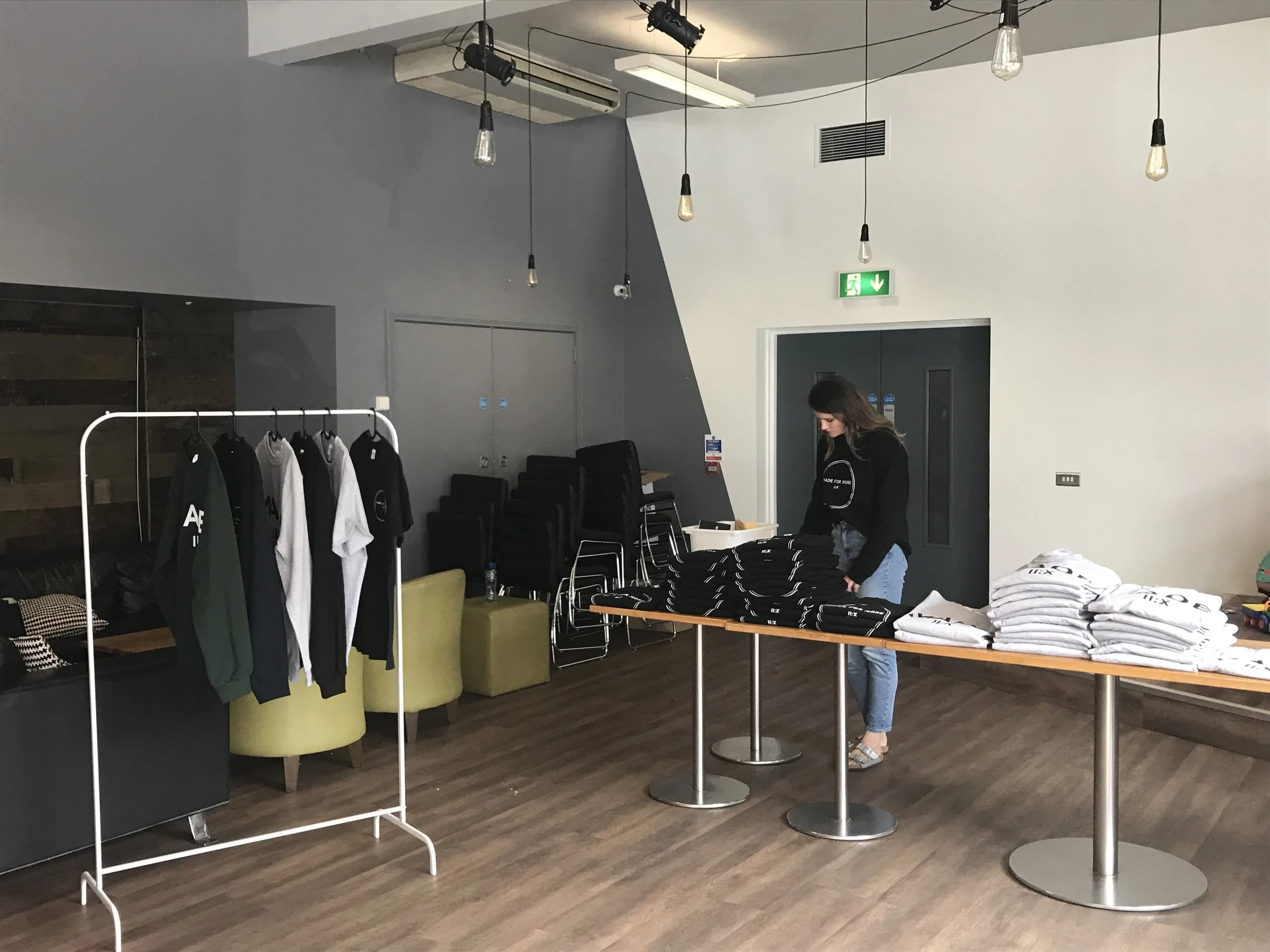 One of our pop-up shops.