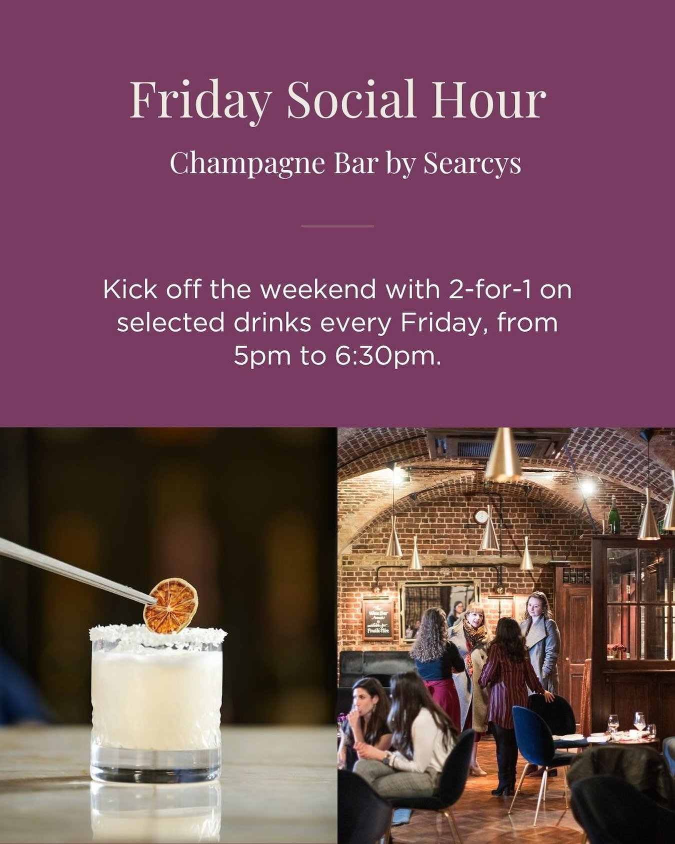 Start the weekend early with Friday Social Hour 🍸✨
Join us every Friday from 5pm to 6.30pm at the Champagne Bar by @searcyslondon and enjoy 2-for-1 on selected drinks - the perfect way to unwind and toast to the weekend. 

#116PallMall #FridaySocial