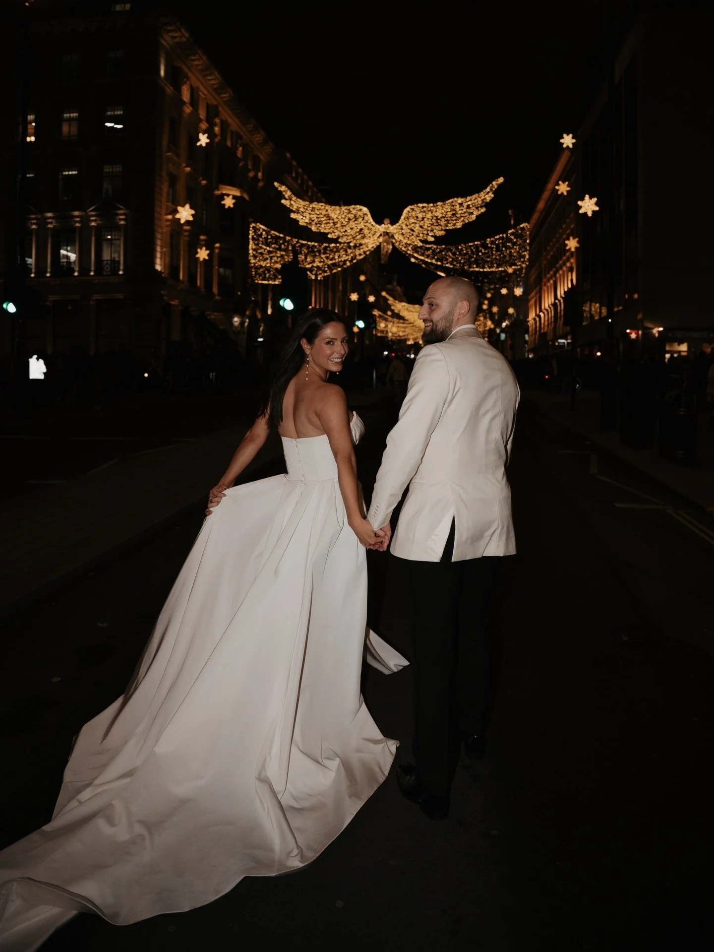 A look back at this time two years ago.
London glowing, Christmas magic in the air, and love everywhere ✨🎄🤍

@amberblueweddings 

London wedding venue | Christmas wedding | Get married in London