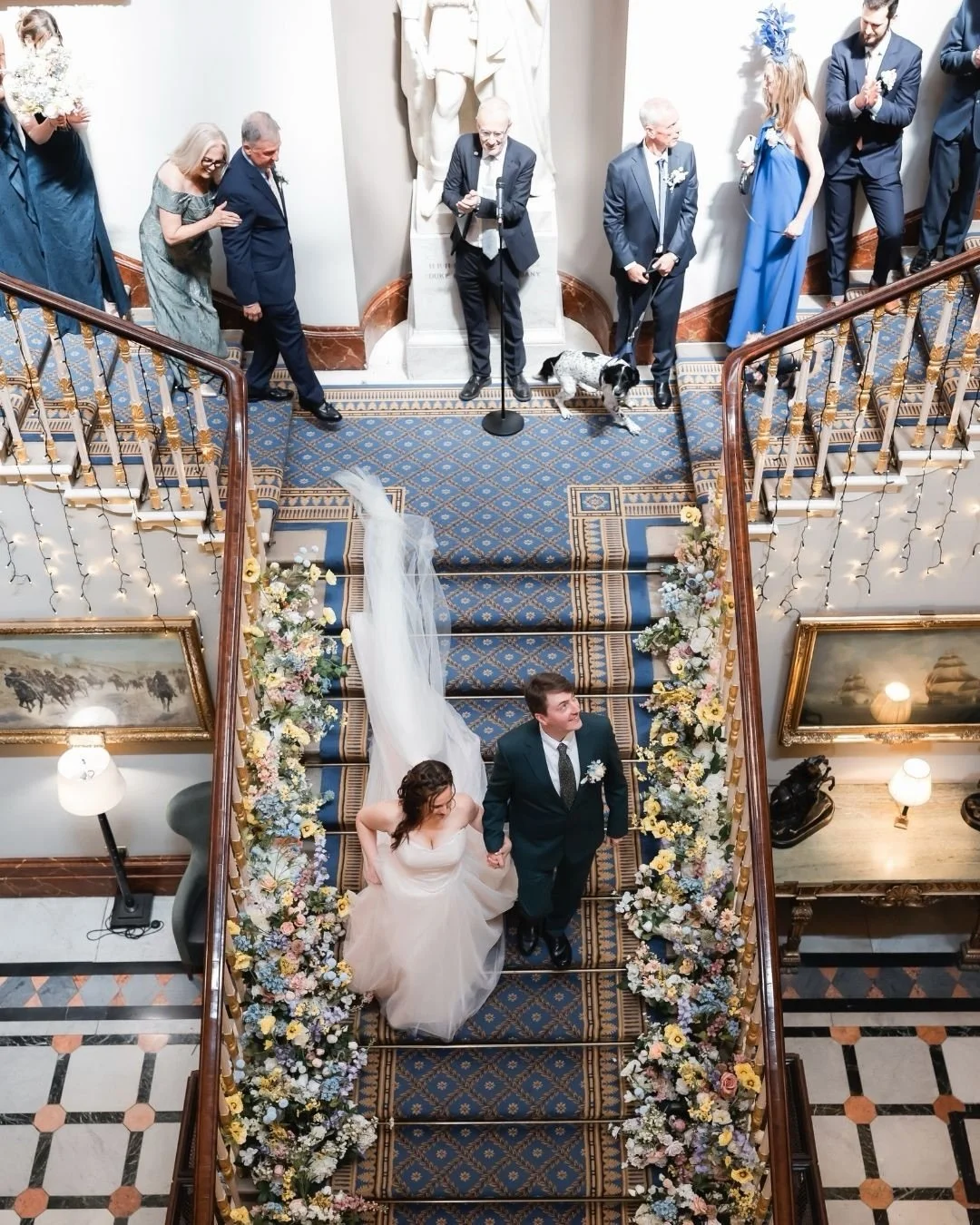 A lovely reminder from a July wedding that we are still grateful for.

Catherine &amp; Rhys brought Boston and London together beautifully, with their dogs stealing hearts as page boys. 

Thank you for the testimonial and the trust. It was a pleasure