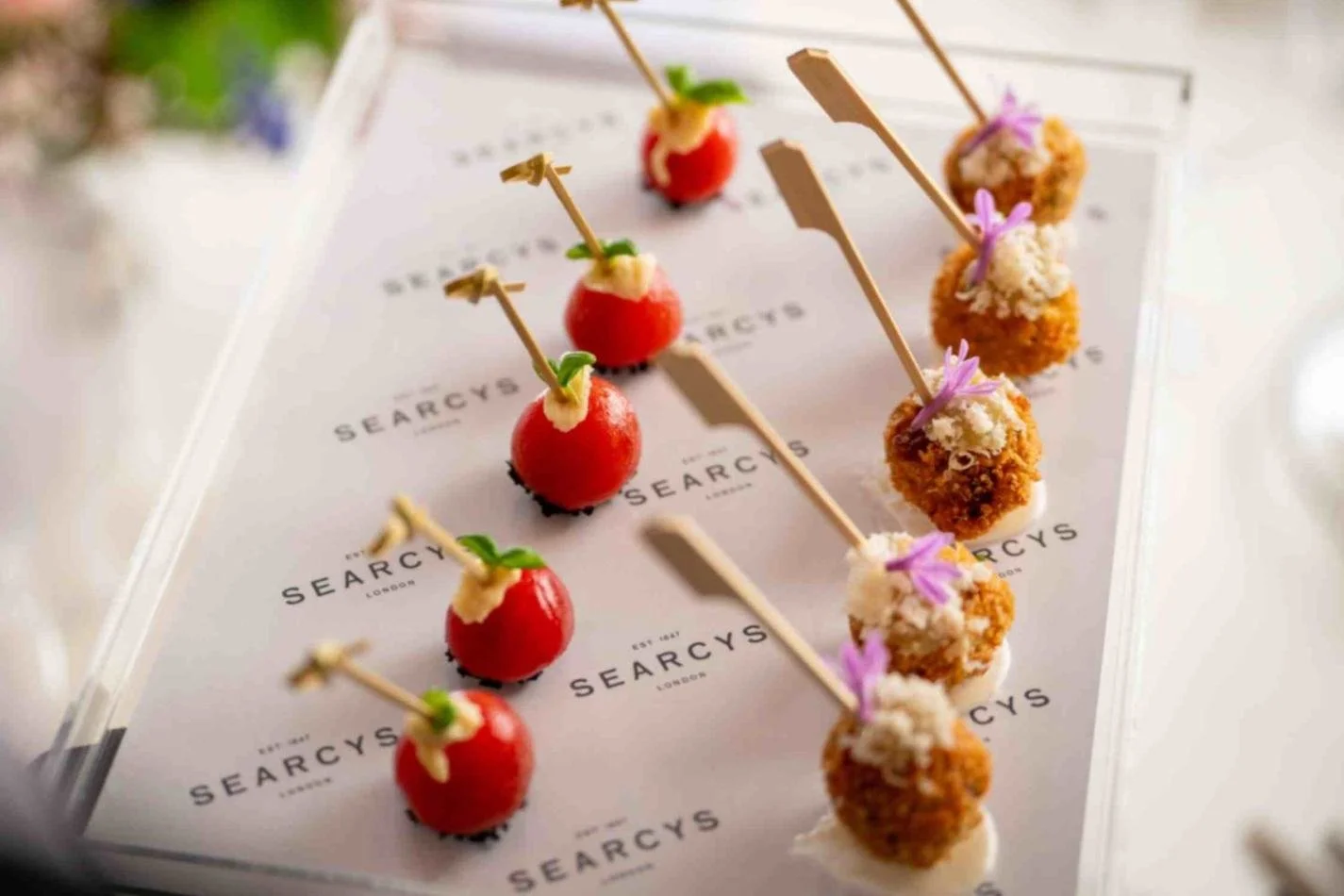  A selection of canapes at 116 Pall Mall 