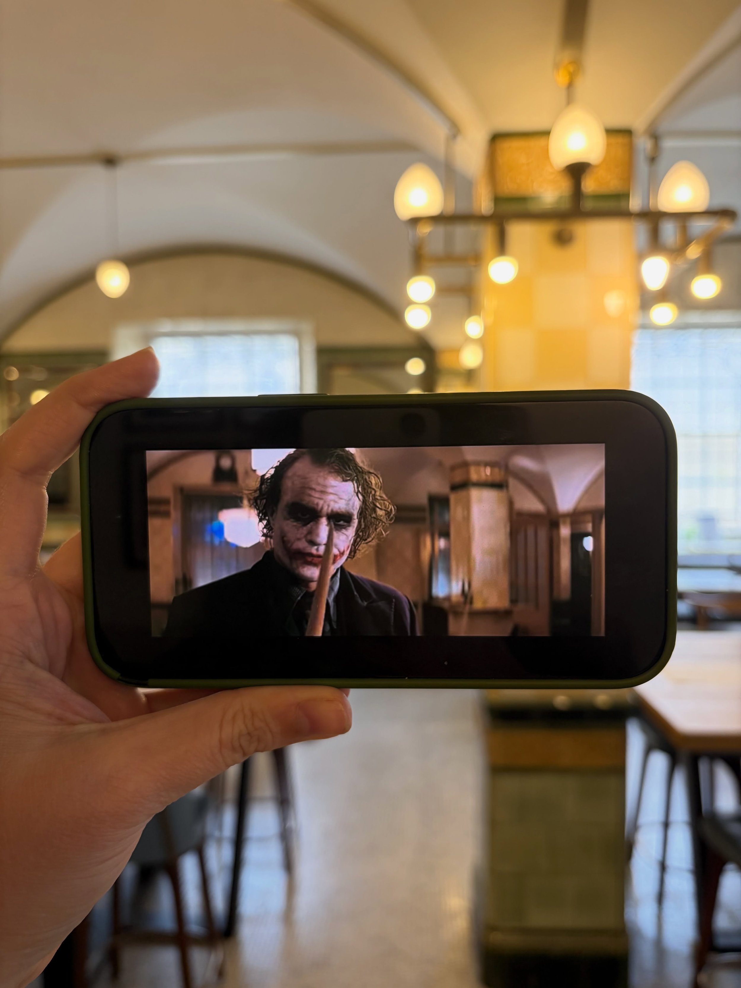 Any Batman fans here?

The iconic &lsquo;Why so serious?&rsquo; pool scene from Batman: The Dark Knight, was filmed right here at 116 Pall Mall. 

Caf&eacute; Duke, originally the washrooms for officers of the United Services Club, still retains many