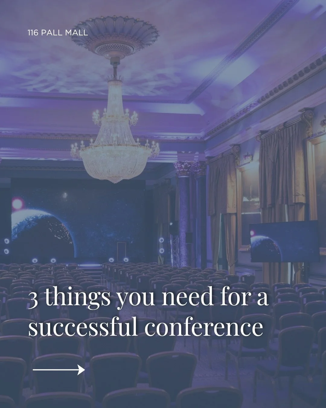 After hosting hundreds of conferences every year, we&rsquo;ve learnt that delegates rarely remember every slide, but they always remember how easy it was to get there, what they ate, and whether the technology worked. 

Swipe through for the three es