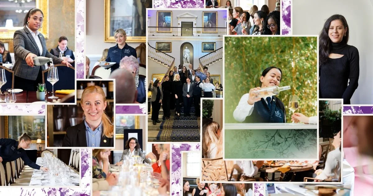 A collage of women who work at 116 Pall Mall