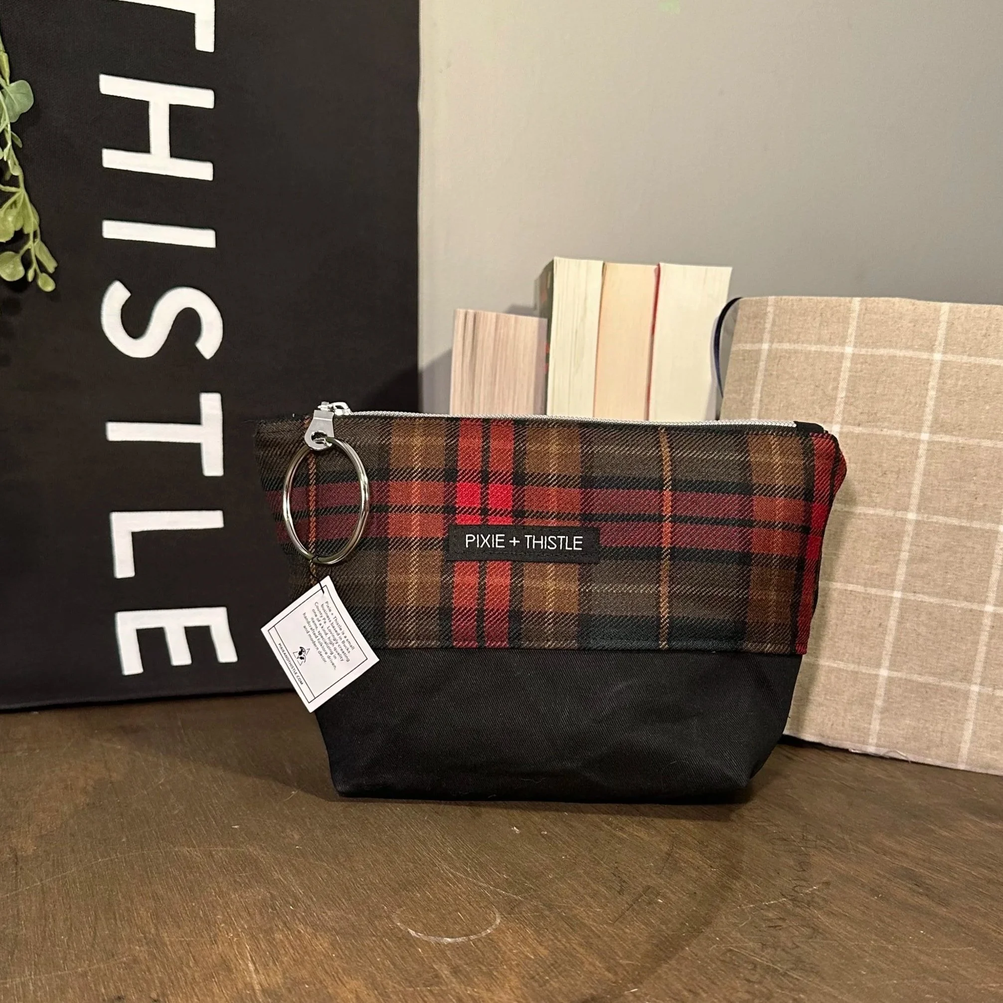 Chocolate Plaid / Fat Bottom Zip