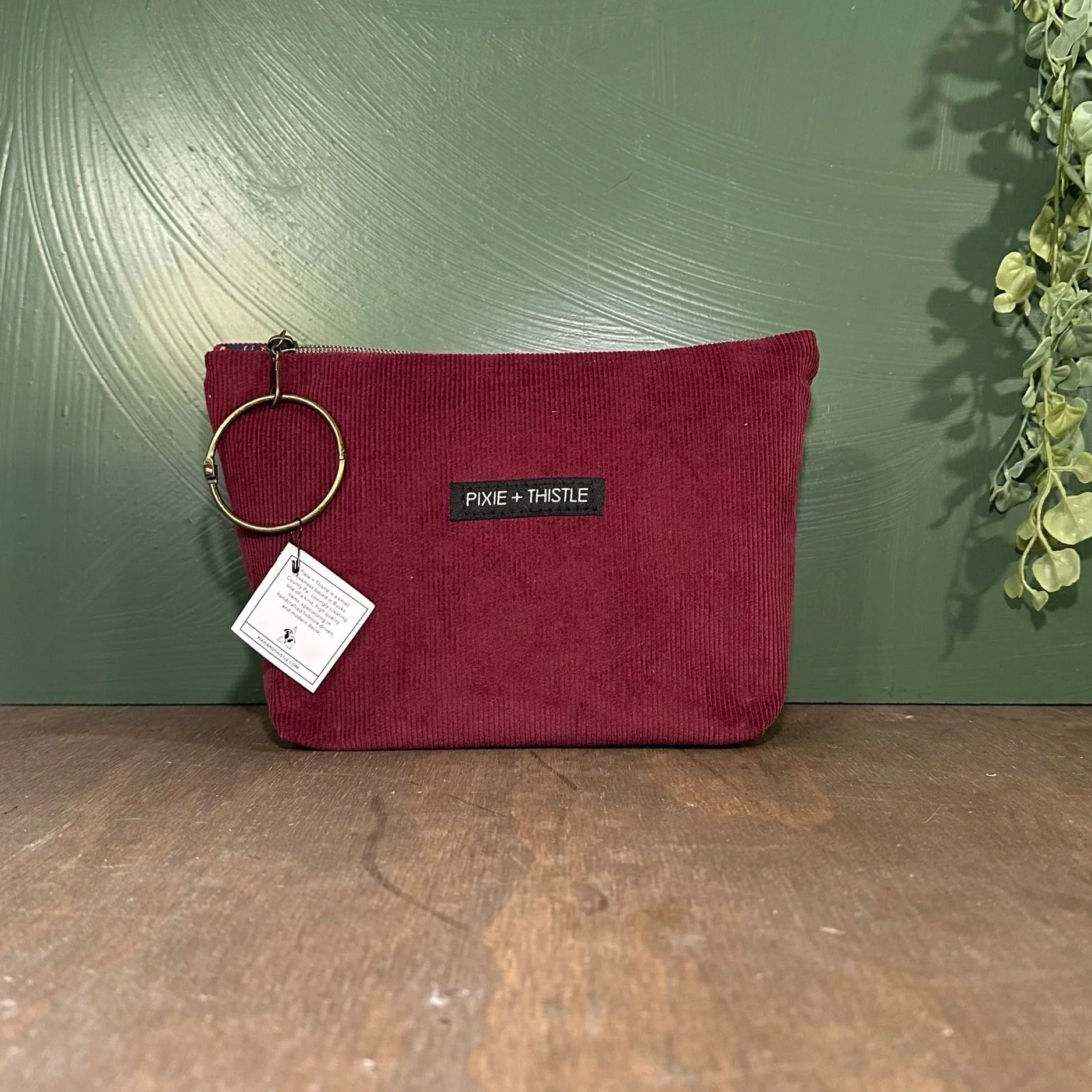 Plum Corduroy / Fat Bottom Zip