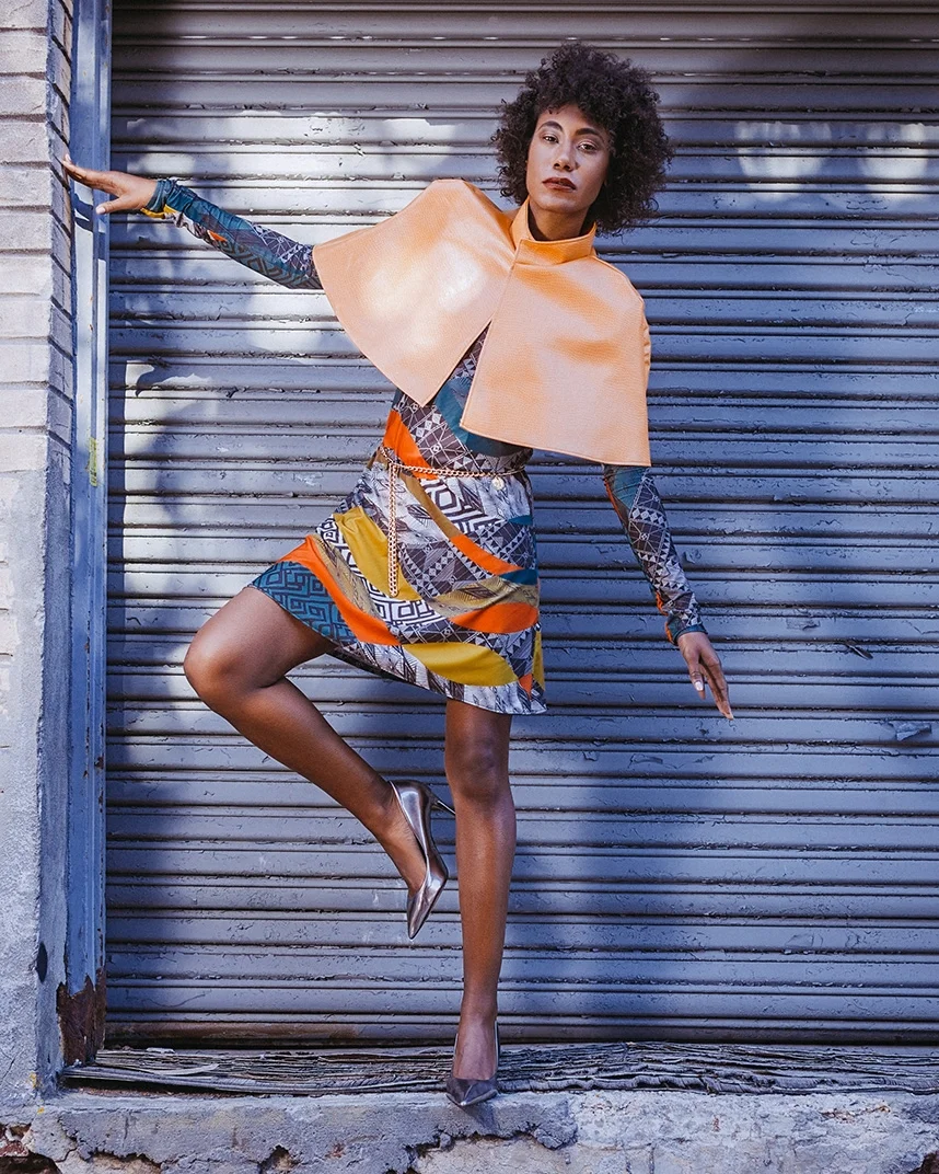 Cape and Dress: The Amme Collection Model: Brittany "Bre" Kennedy Photography: Aaron.Hx MUA: Beauty By Edith