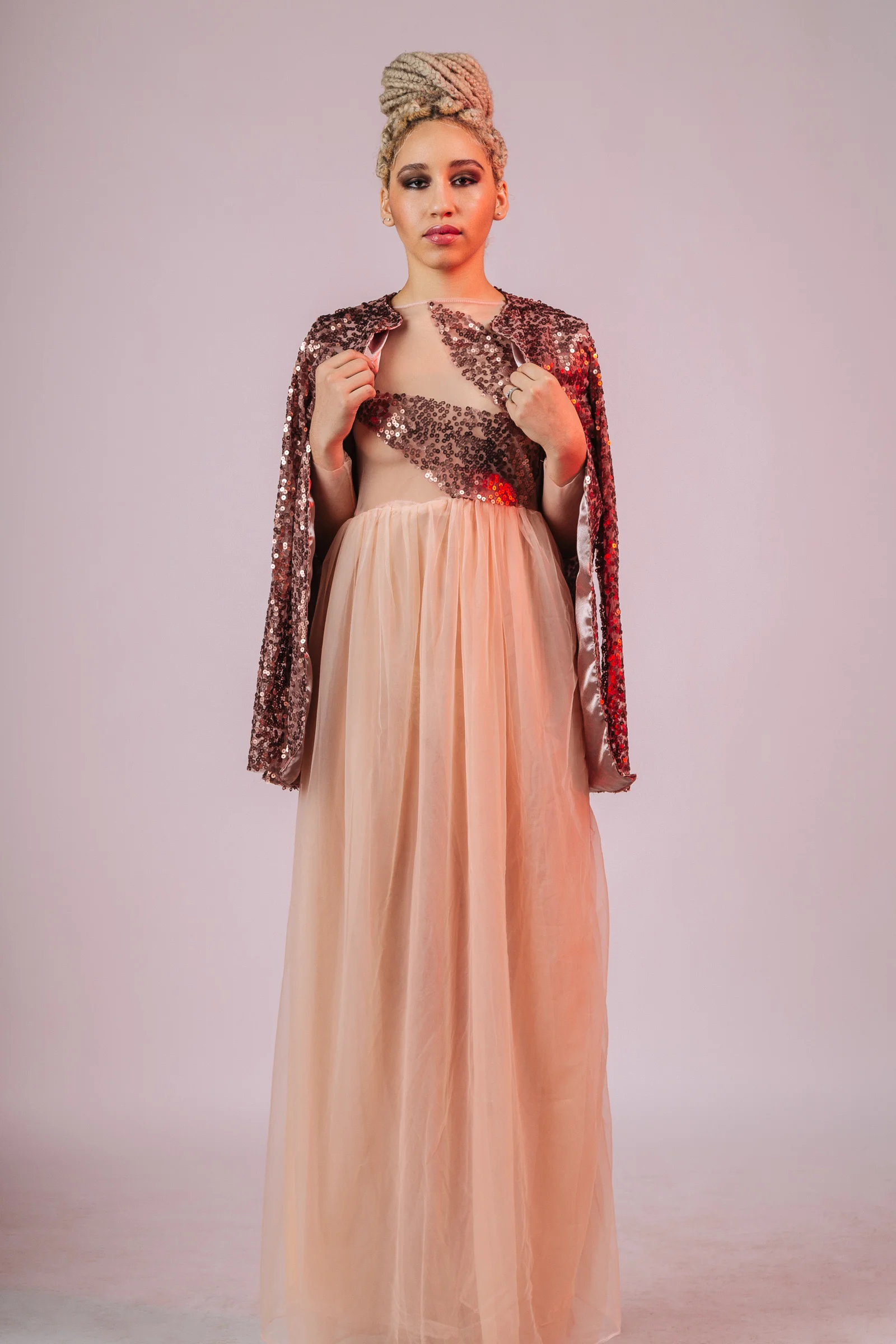 Dress and Jacket: The Amme Collection Model: Shayna Marie Photography: Aaron.Hx MUA: Rie Ogura Makeup