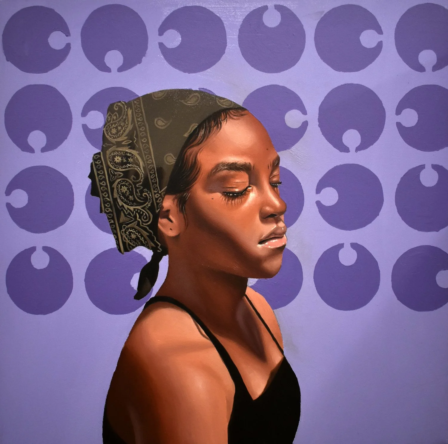 “Monica Ikegwu’s work is structured upon the portraiture and depiction of African Americans… Her work brings to focus subtleties that she notices in the black community, as well as her personal life...Taking feelings and aspects from her surroundings, she presents them in a way that is not only captivating but also unconventional.”