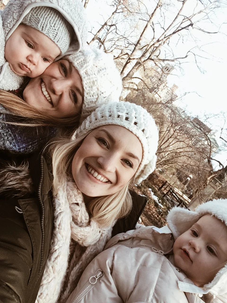 Me and Alexis with our girls at Washington Square Park, NY