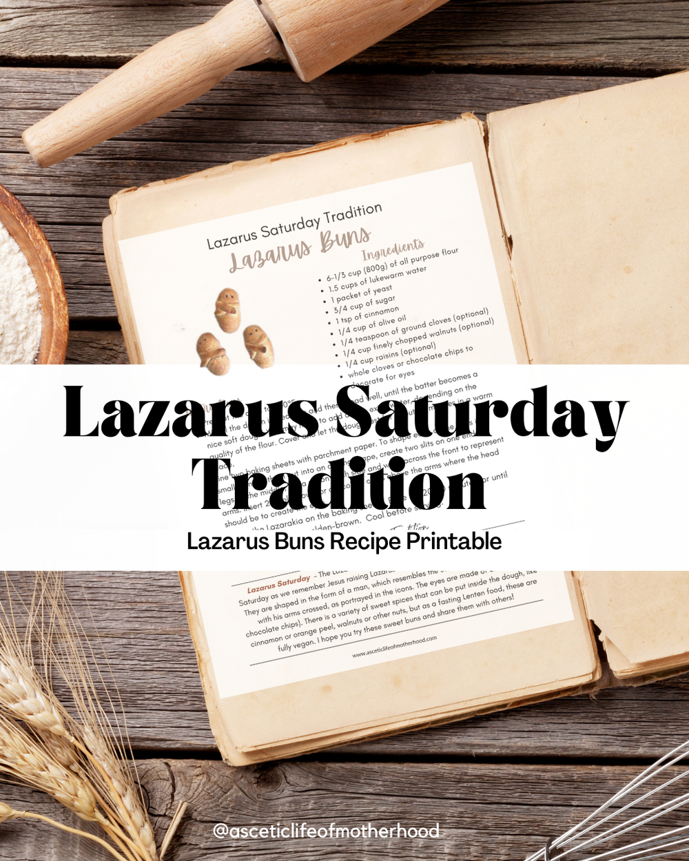 Lazarus Saturday Recipe Printable