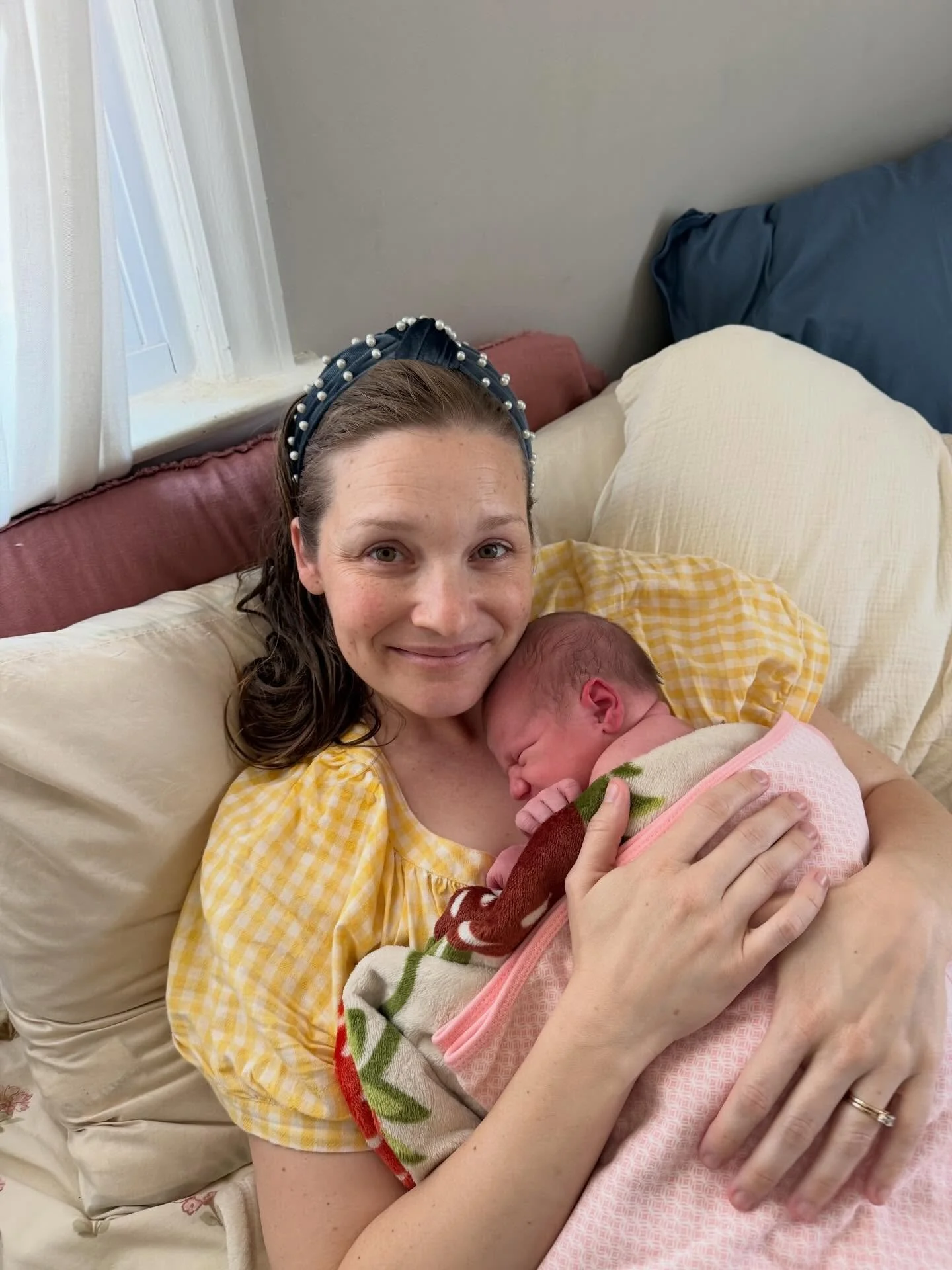 She's here ❤️

Born at home, after a 40 min whirlwind labor, caught by daddy.

We're doing exceptionally well! Thank you for your prayers. Will share more soon! Glory to God!