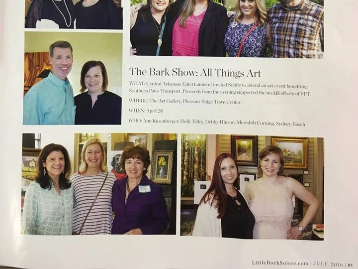 The Bark show featured in Soiree Magazine. Meredith seen here with photographer, Sydney Rasch.