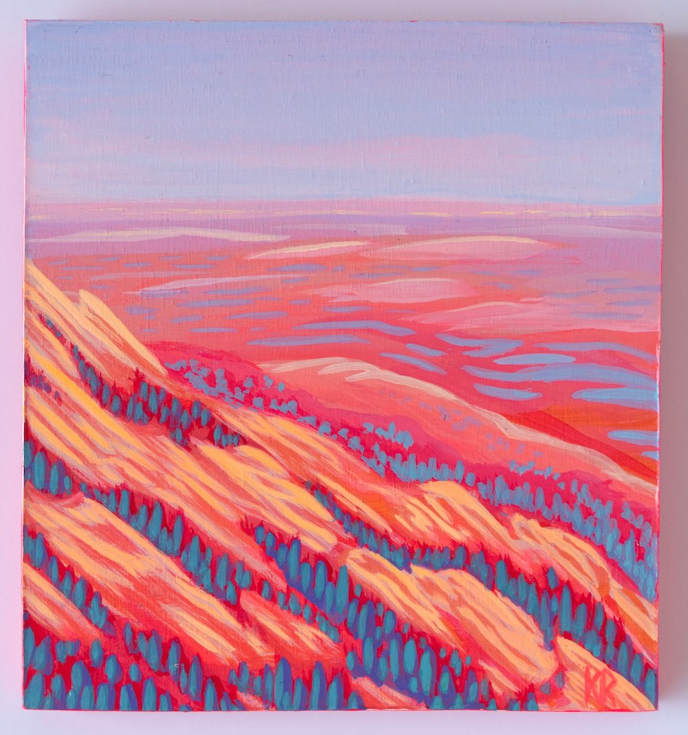View from Bear Peak / 4.5 x 4" / $85