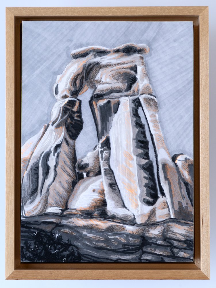 Druid Arch study / 7 x 5" / $175