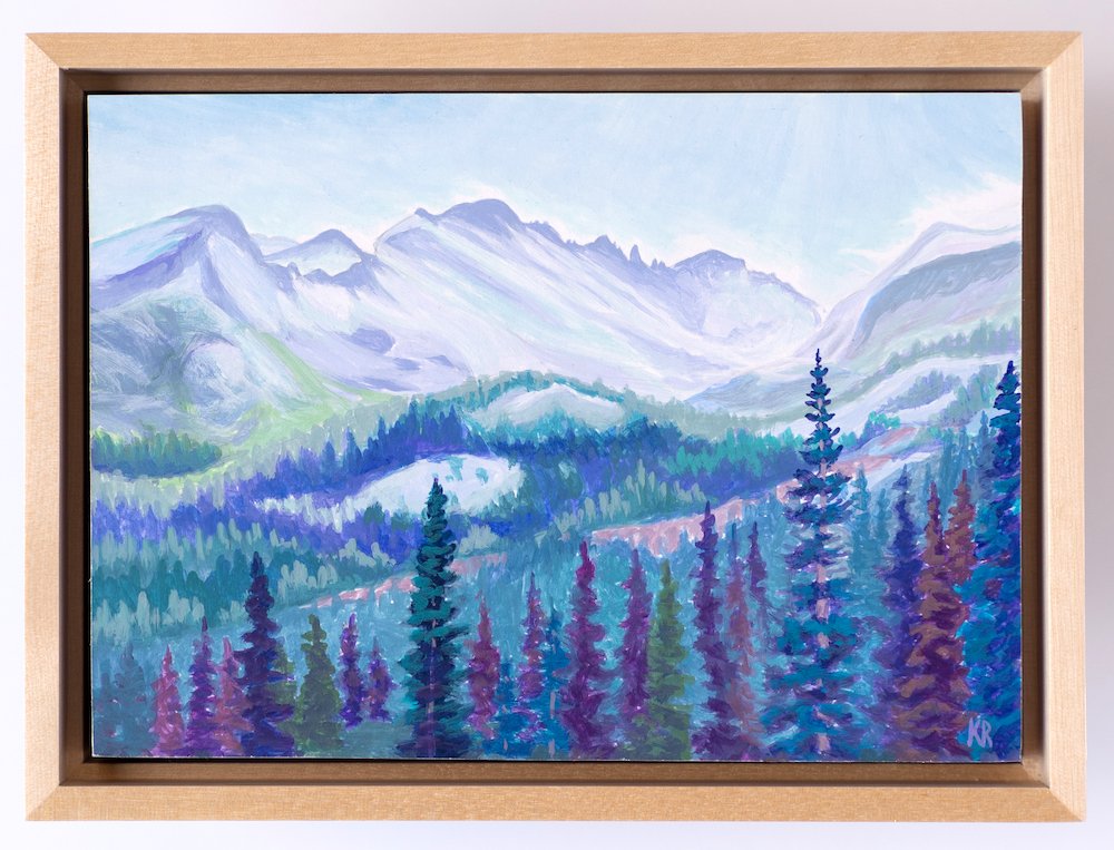 Long's Peak from Emerald Lake Trail / 5 x 7" / $225