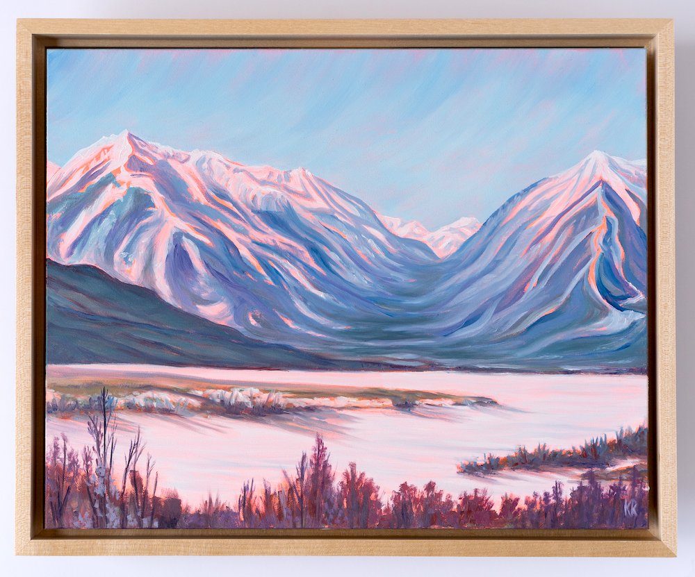 Twin Lakes in Winter / 8 x 10" / $475