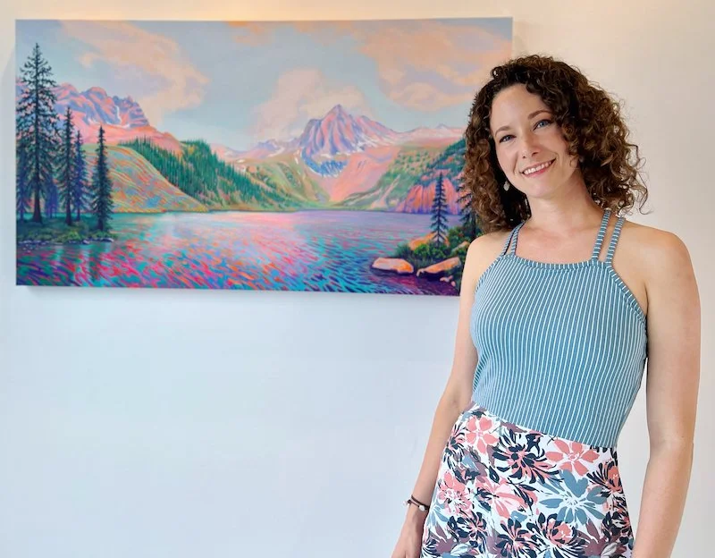 I paint the places I love to explore.