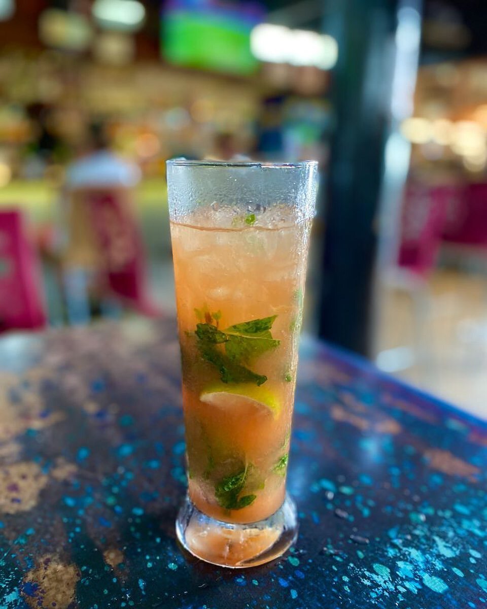 Mojito Happy Hour, anyone? ✨
.
$10 Mojitos Mondays - Fridays from 12pm-4pm! 🙌🏽
.
Pictured here: Guava Mojito 
.
#mojito #mojitohappyhour #happyhour #cocktail #umbrellasbeachbar #beachbar #bar #drinks #cocktails #happy #guava #grenada #grandansebeac