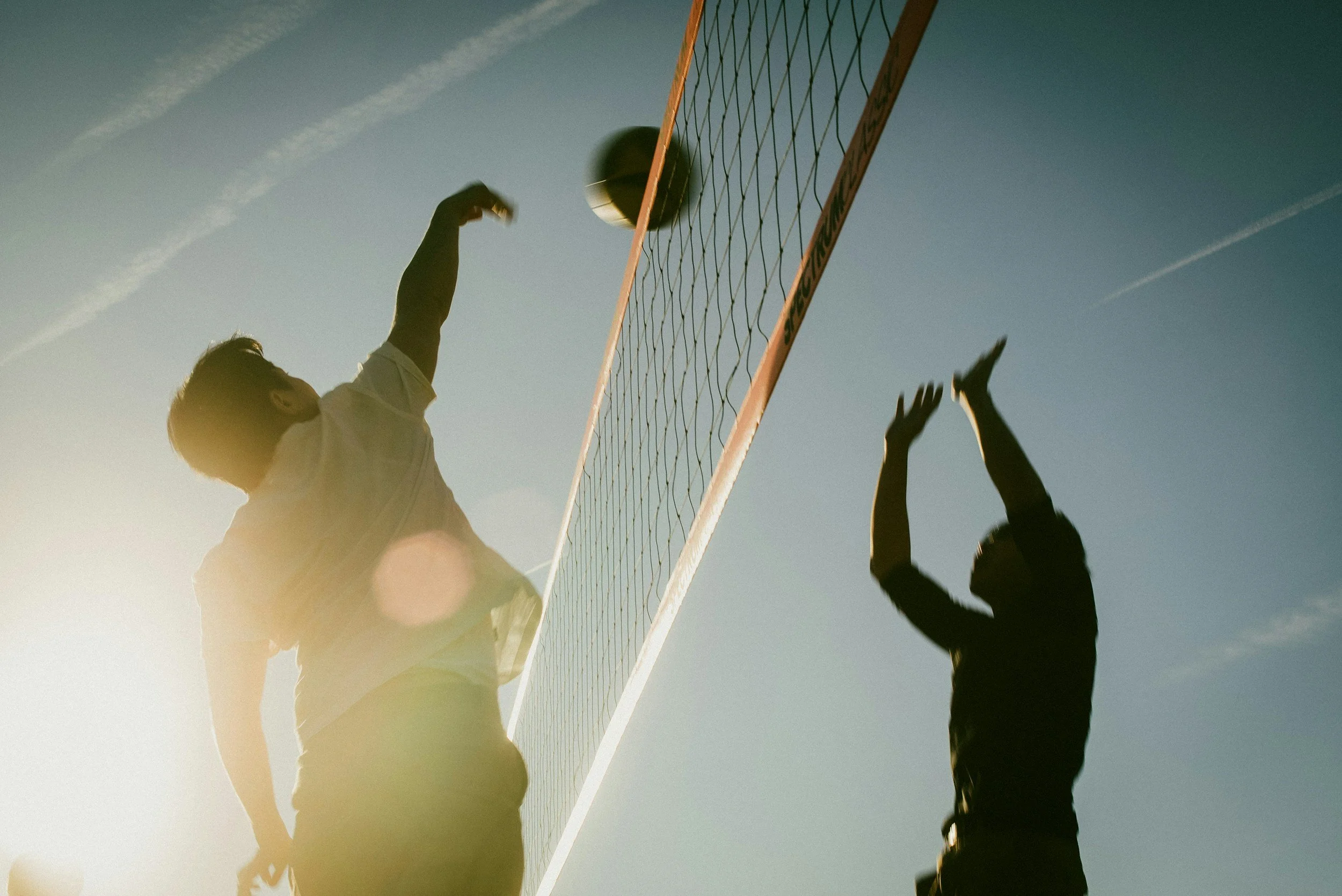Young Adults Outdoor Volleyball Hangout