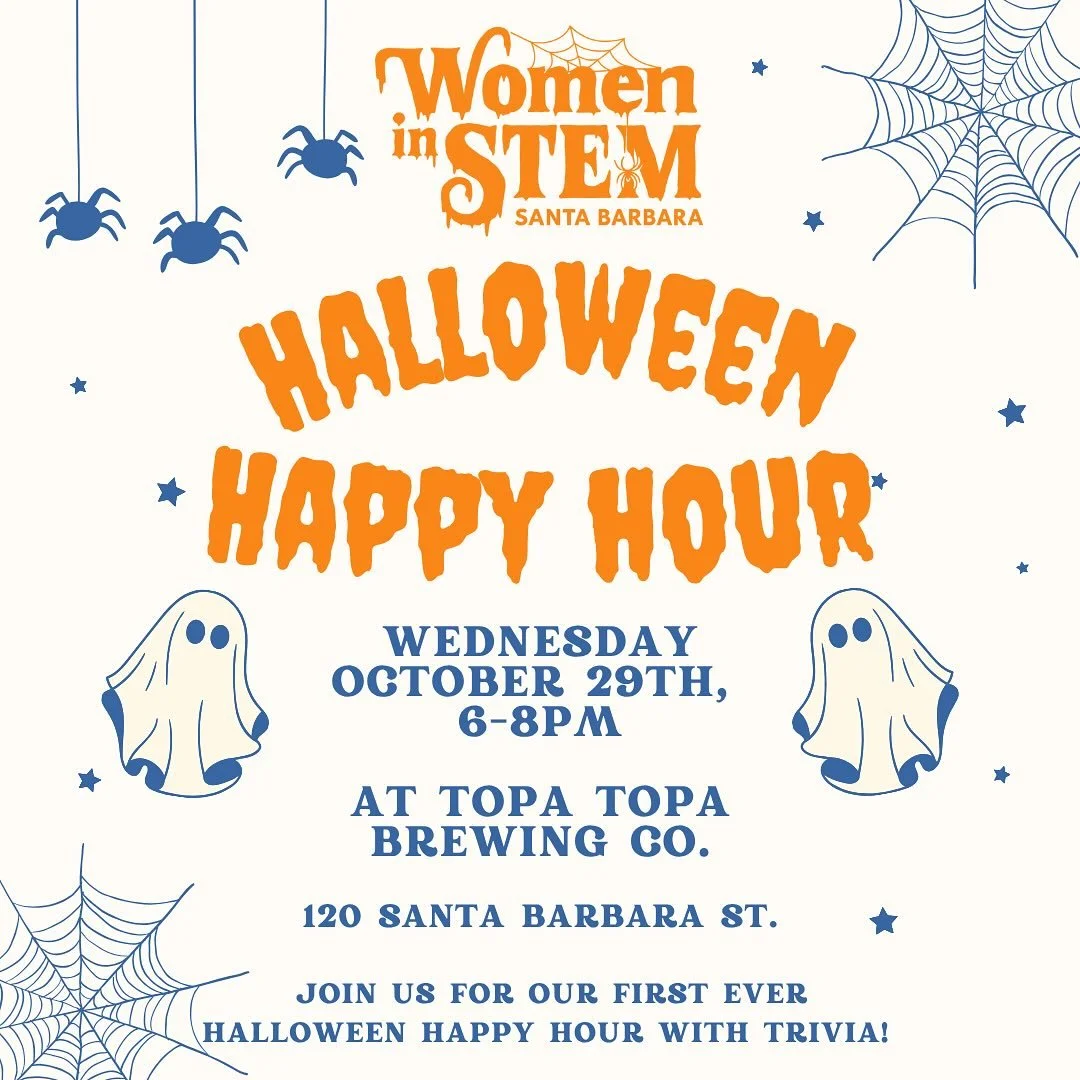 Join us next Wednesday, Oct 29th from 6-8pm at Topa Topa brewing for our first ever Halloween Happy Hour with Trivia! Spooky attire and costumes welcome but optional! Open to all genders and industries!