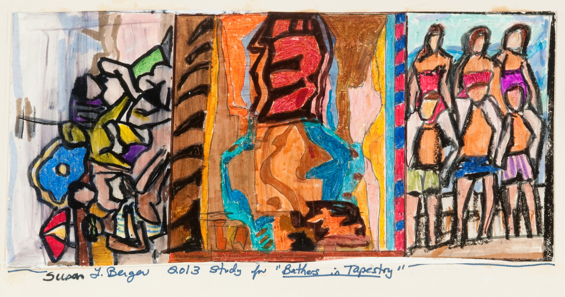 Bathers in Tapestry A Study