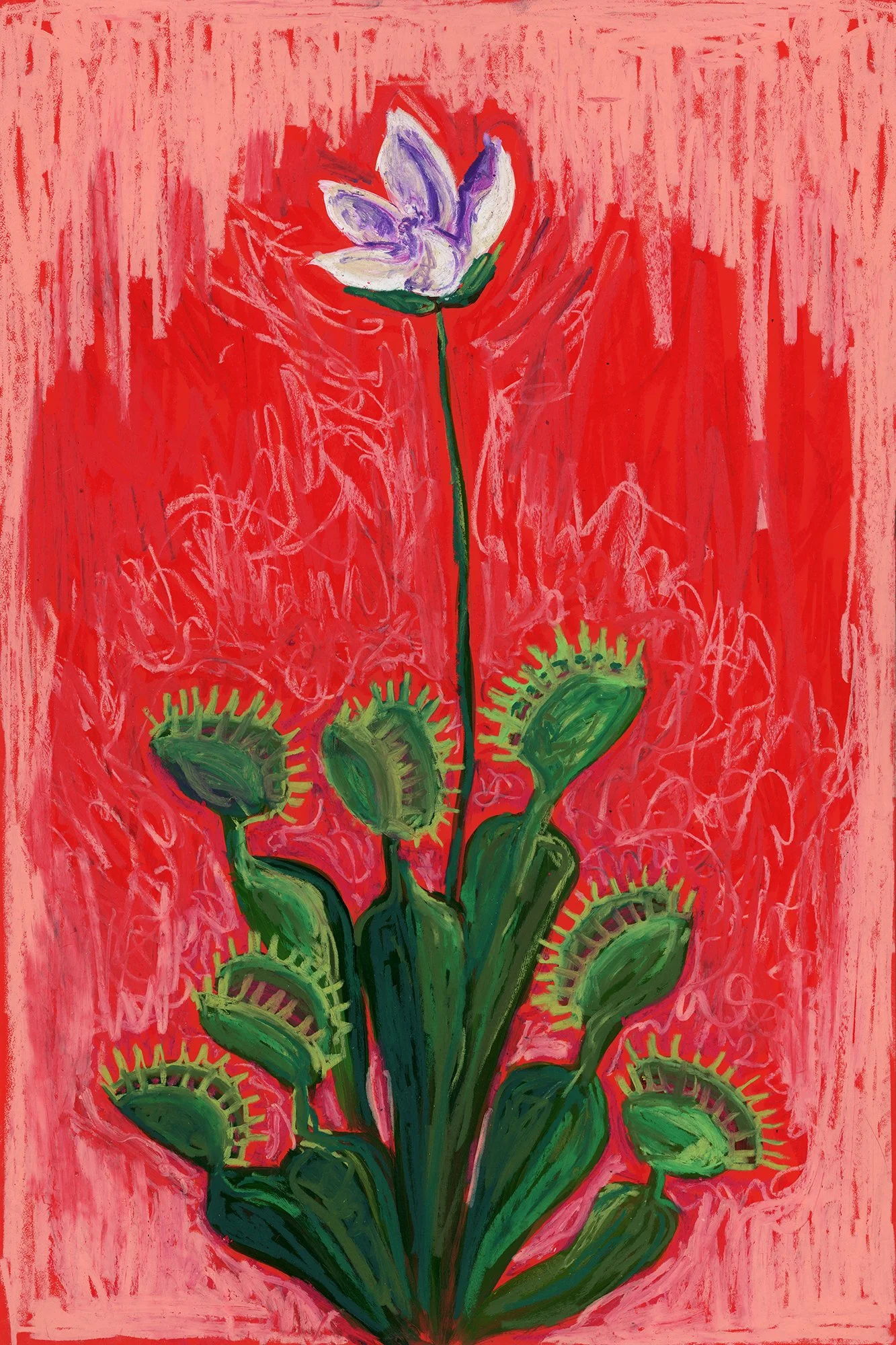 Aphrodite - Oil pastel on paper