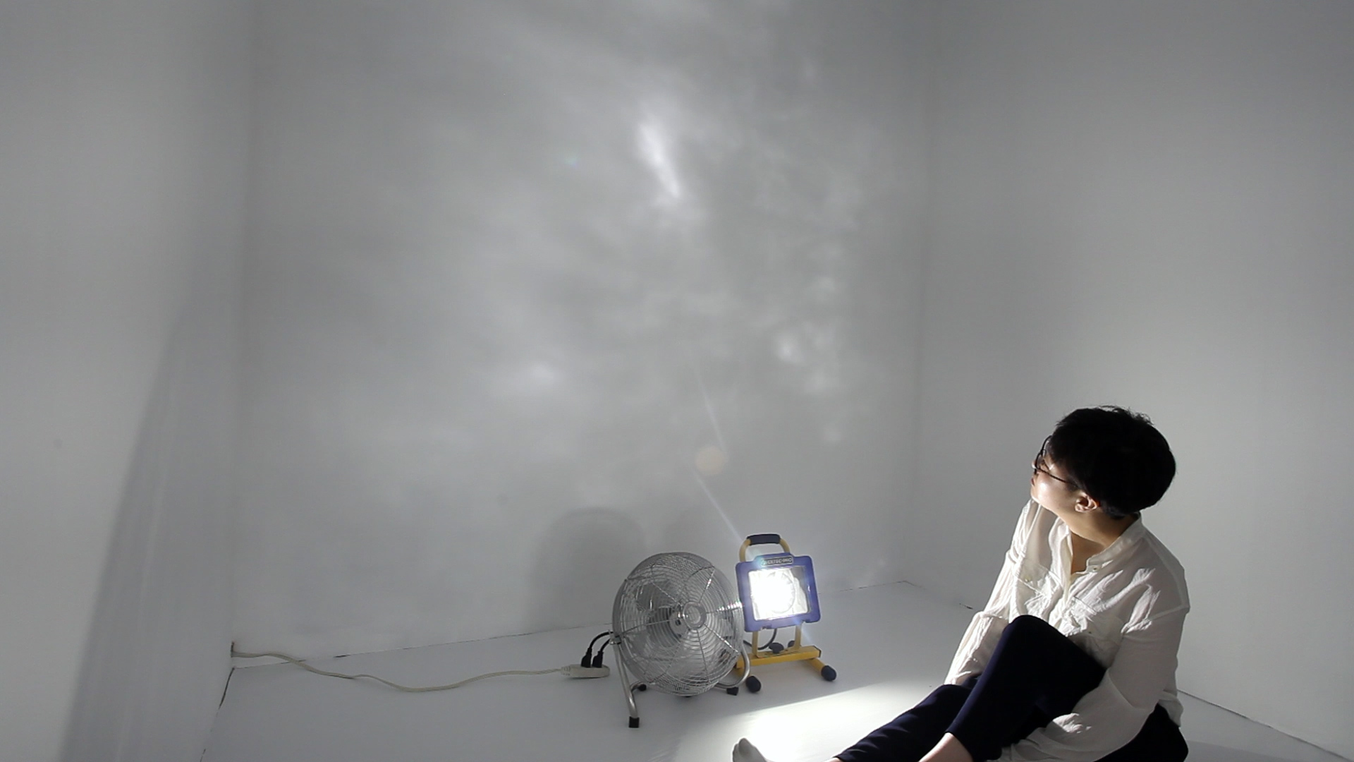 Still shot from video documentation (first segment with a closed ceiling)