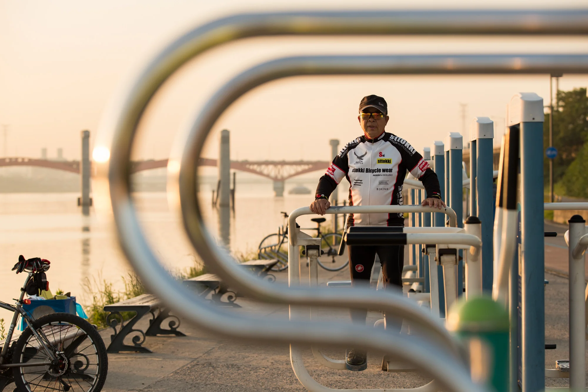 bicycle for morning exercise