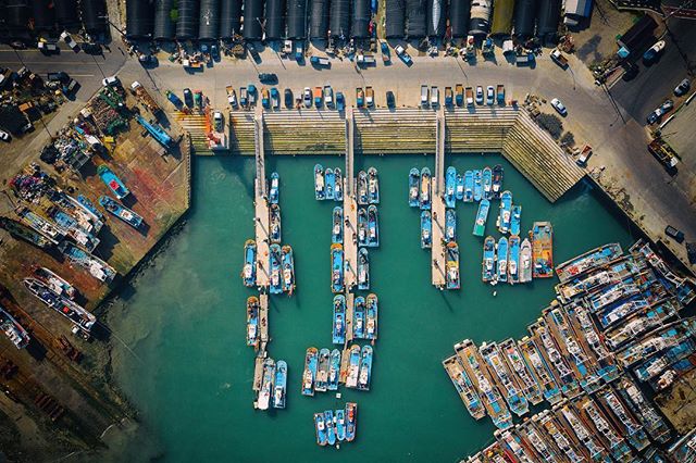 Daecheon port from above. #drone #dji #port #ship #korea #southkorea #드론 #대천항 #항구