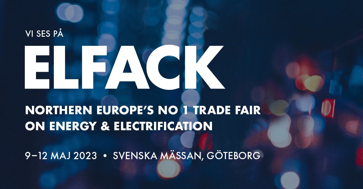 Träffa oss i Göteborg på Elfack 2023 — Exeri