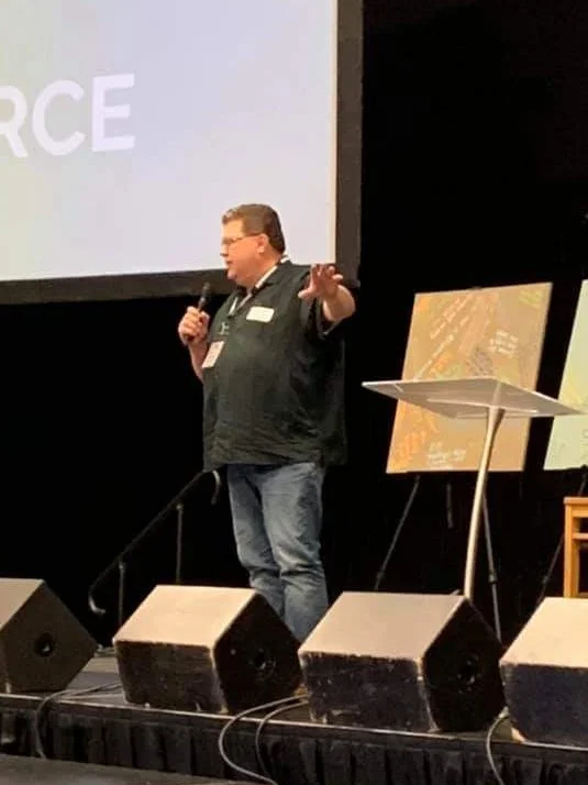 Pastor Steve speaks at the Wesleyan preconference.