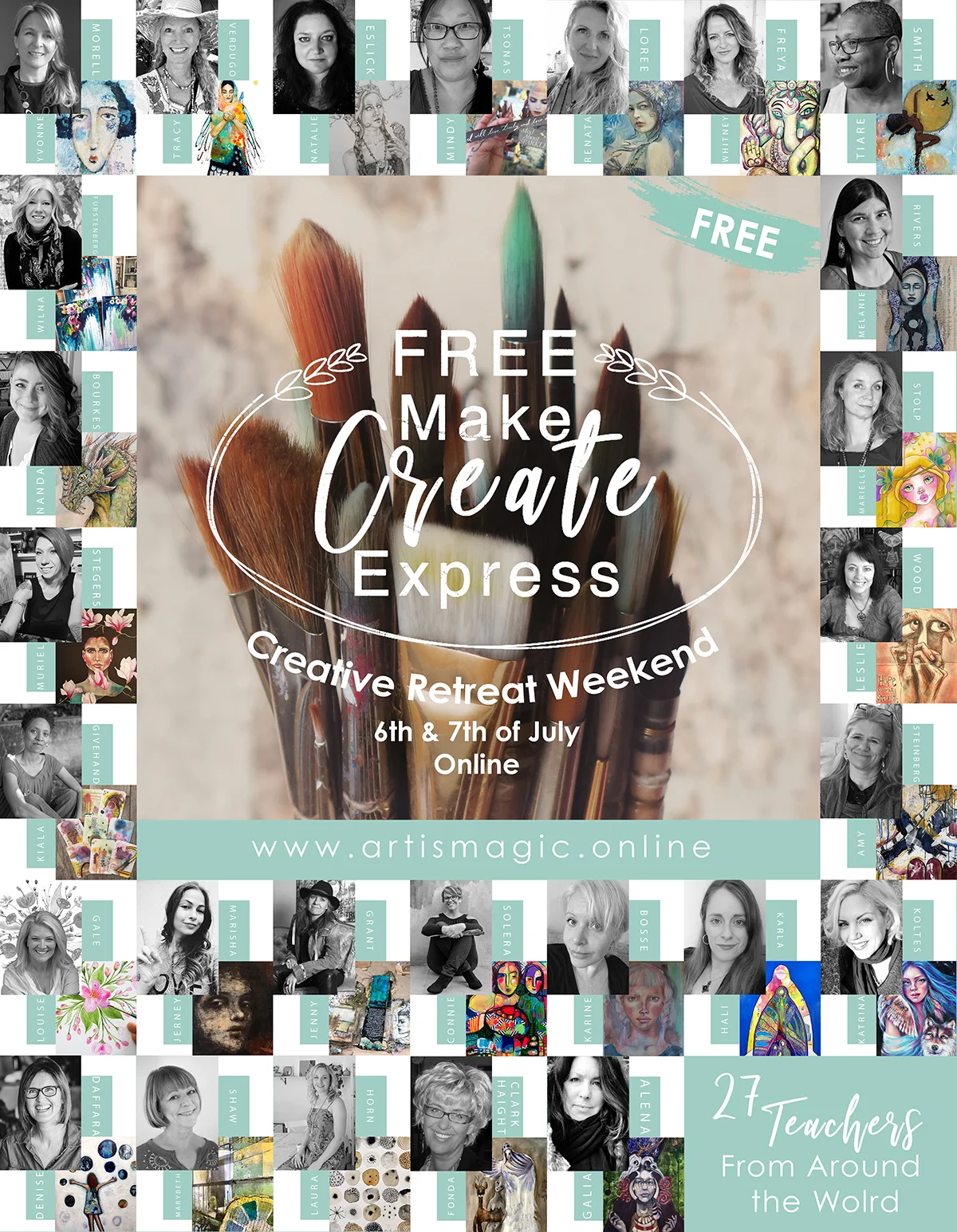 Join me and 26 other amazing teachers from around the world for a FREE weekend of amazing online workshops.