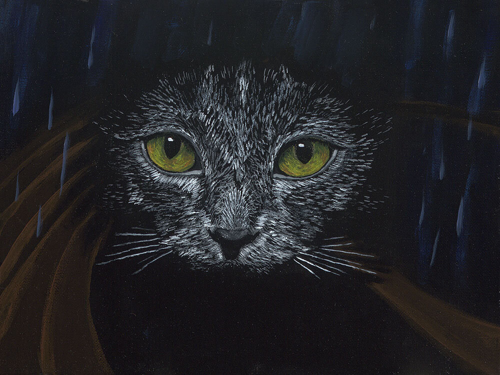 For a moment, with green eyes closed, he was only darkness.