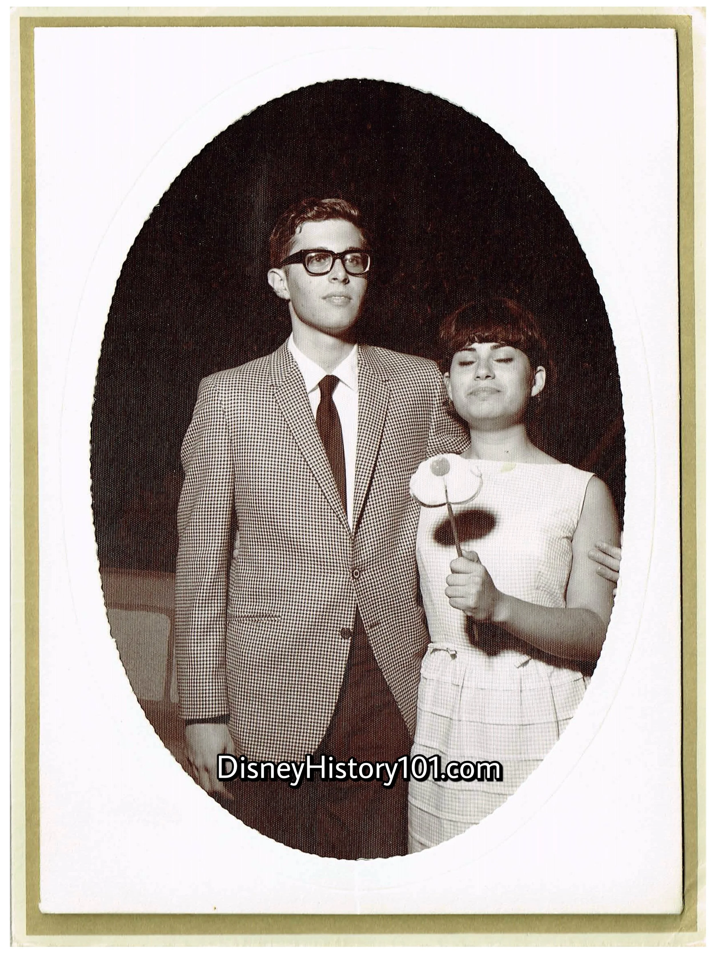 Seniors Near Sleeping Beauty Castle at Disneyland’s Grad Nite 1966