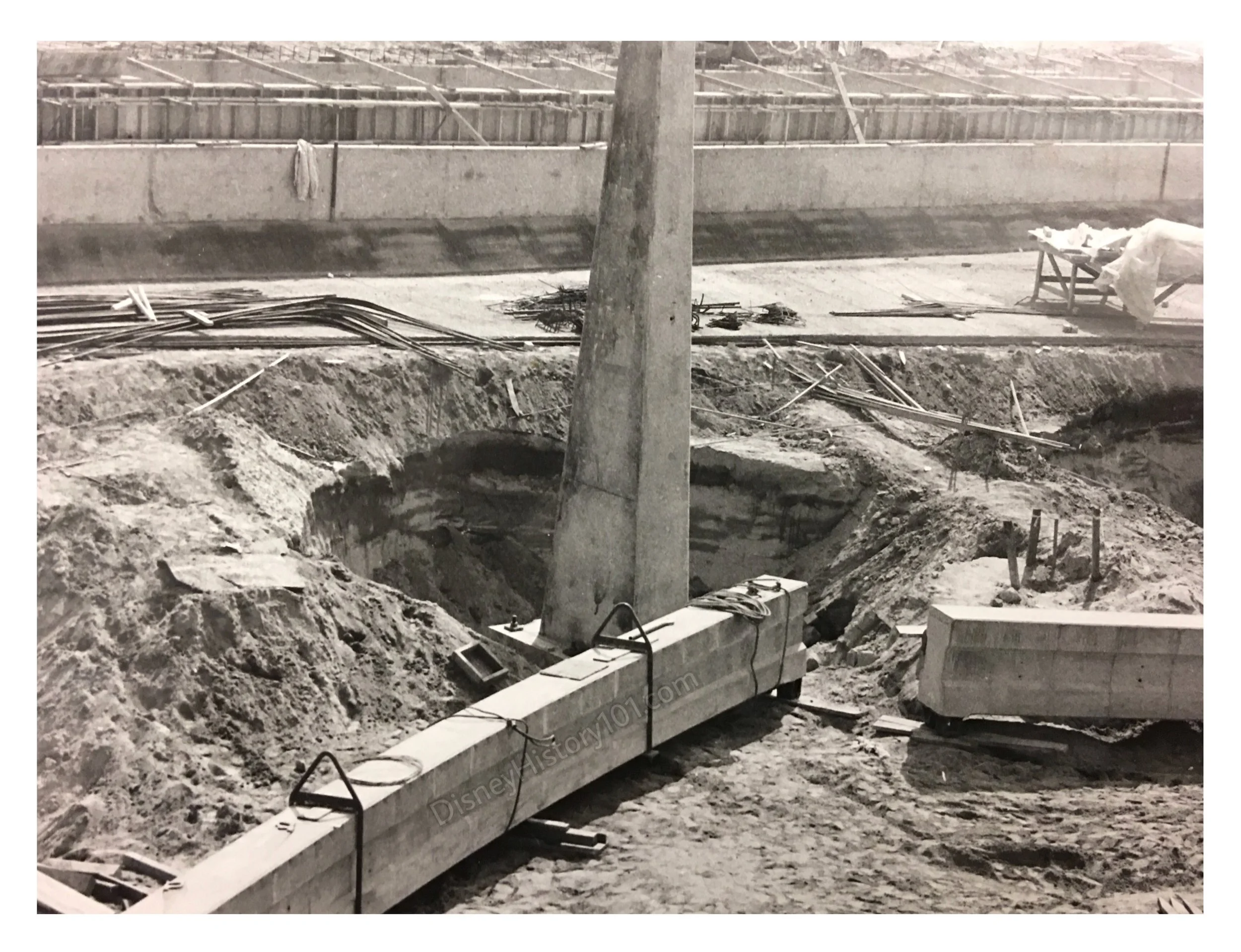 Monorail Pier Placement,  (March, 1959)