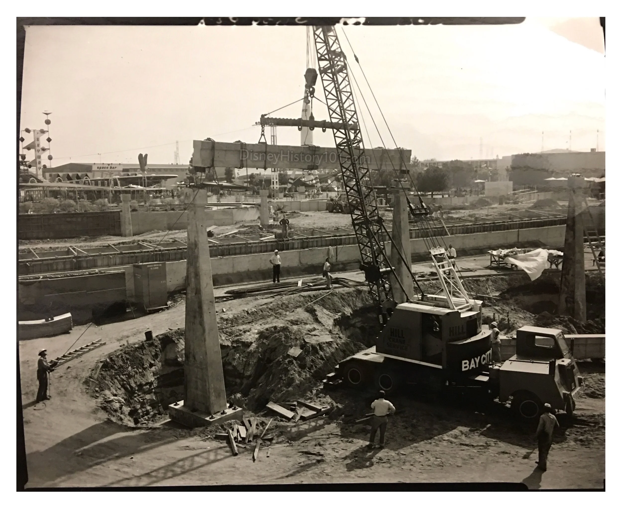 Monorail Pier Placement, (March, 1959)