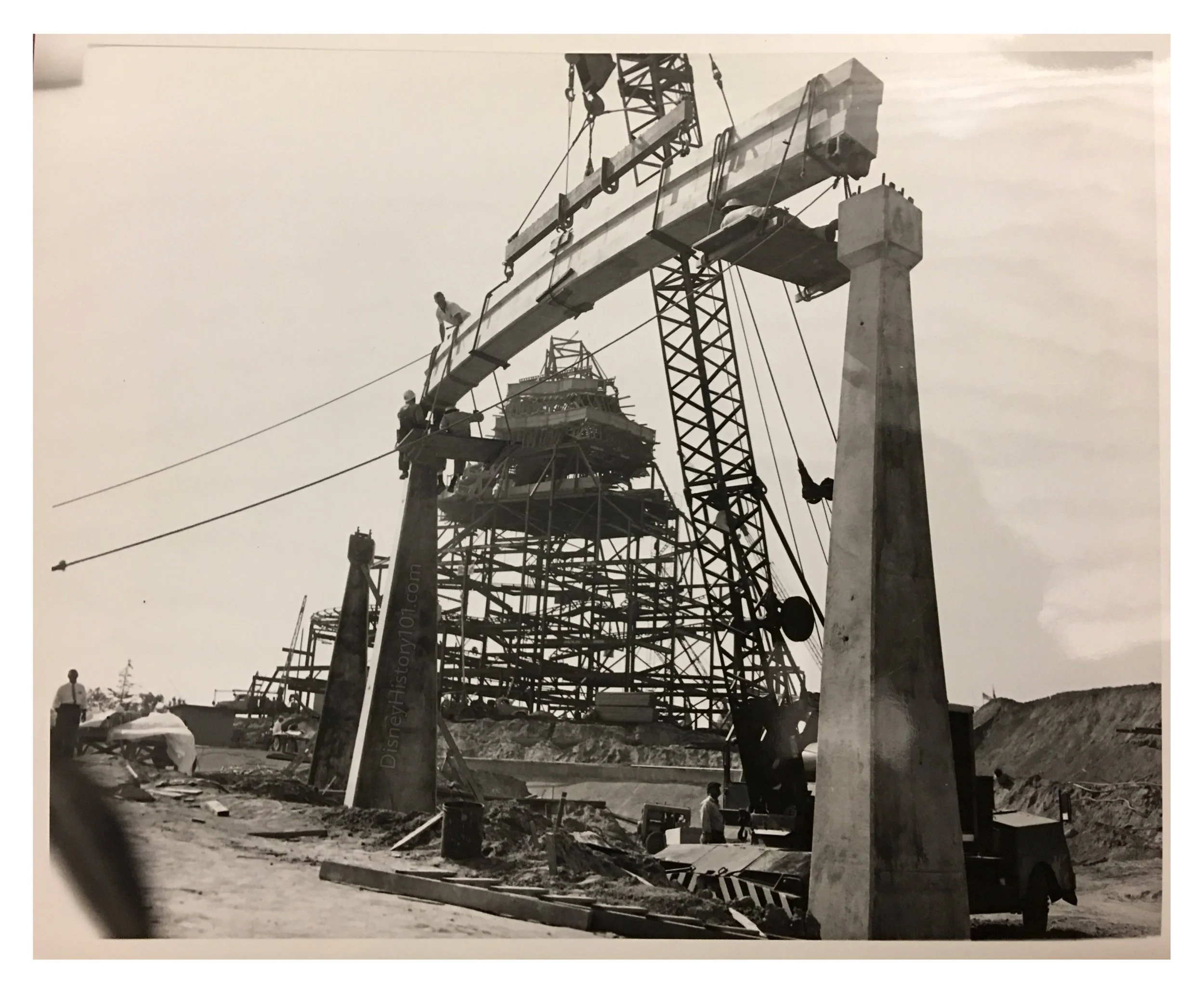 Monorail Pier Placement, (March, 1959)