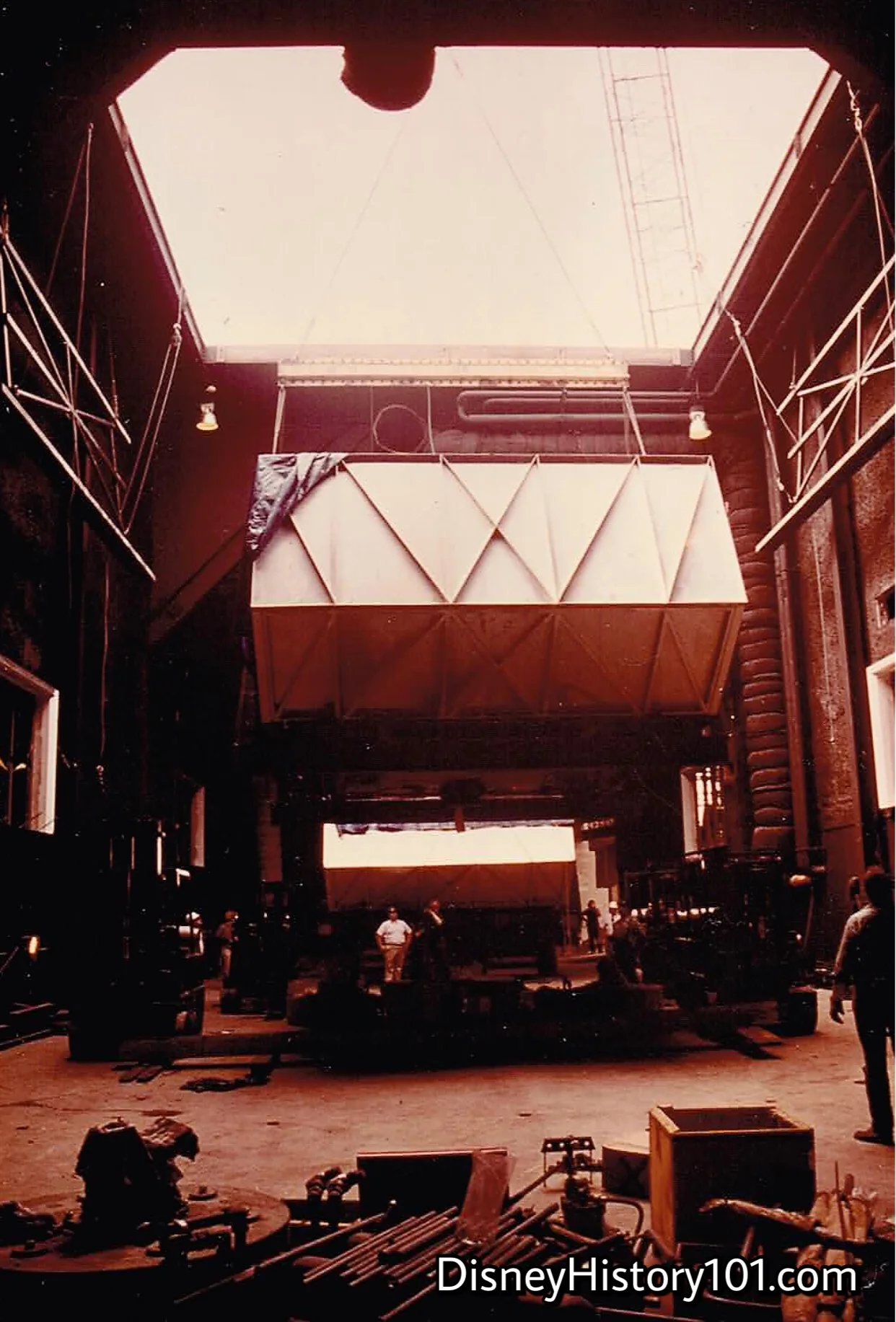 An ATLAS (Advanced Technology Leisure Application Simulator) is lowered.