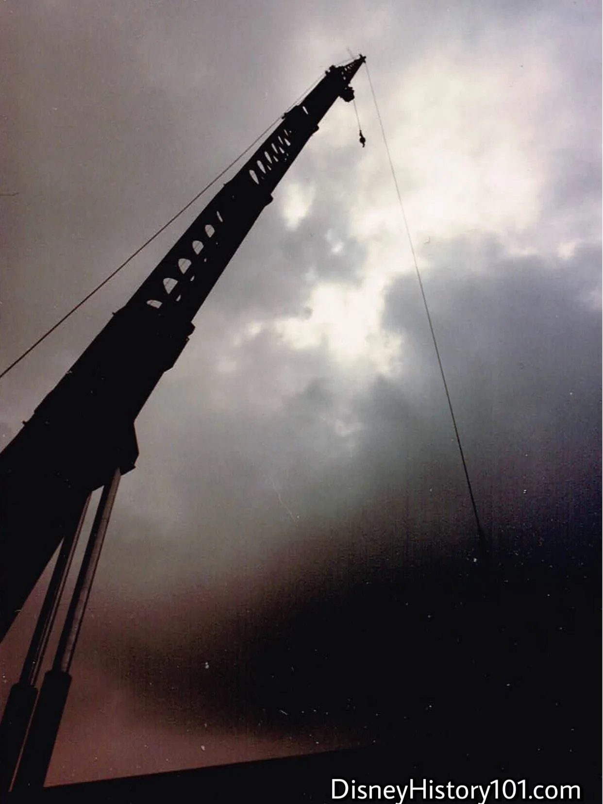 The crane that lowered the ATLAS (Advanced Technology Leisure Application Simulator) into position.