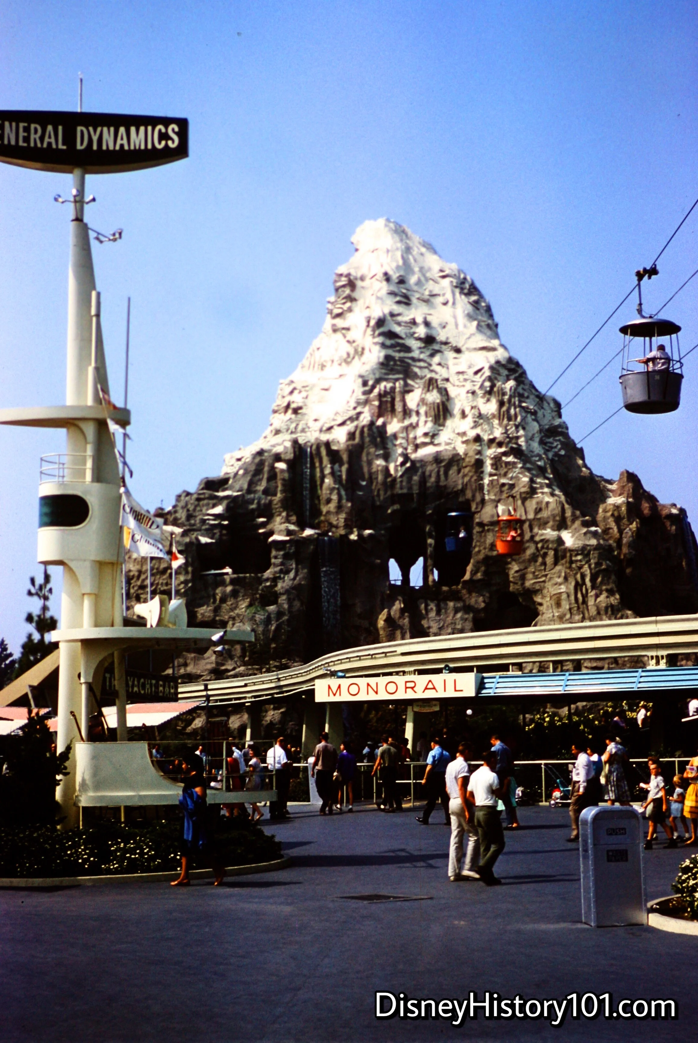 The Monorail System over Tomorrowland.
