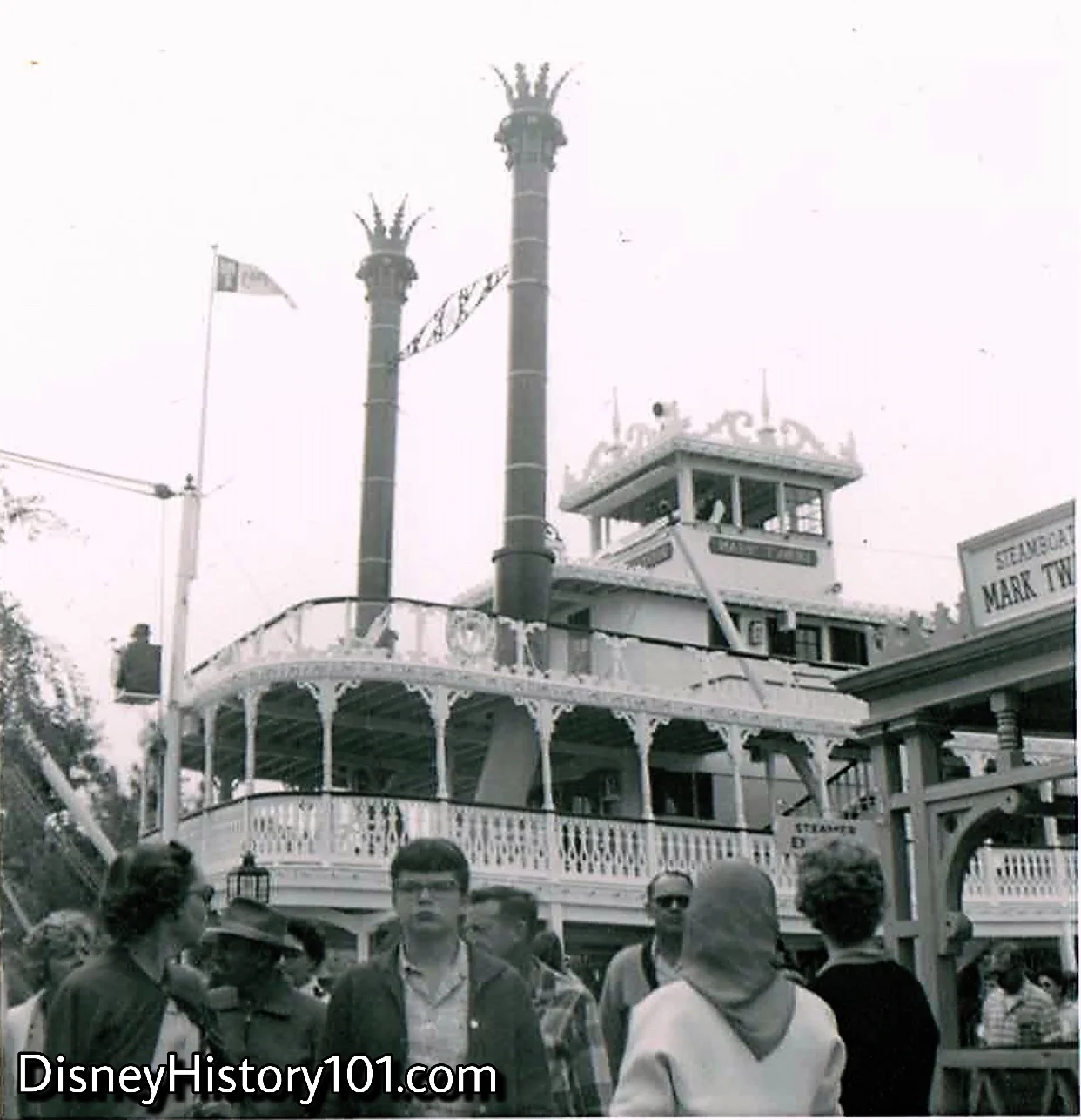 Mark Twain at the Mark Twain Steamboat Dock, (1959)