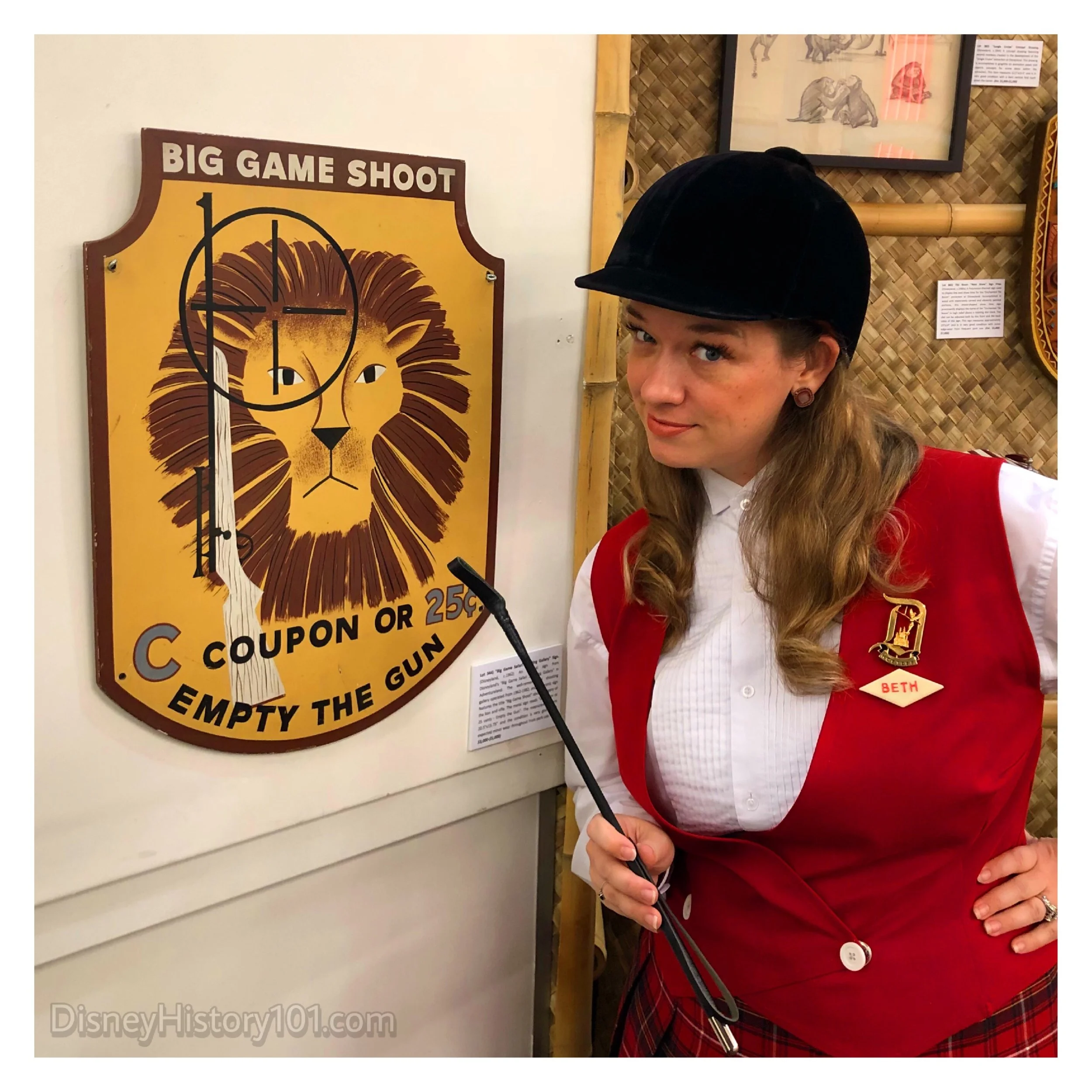 “BIG GAME SHOOT PRICE SIGN” (former Richard Kraft Collection)