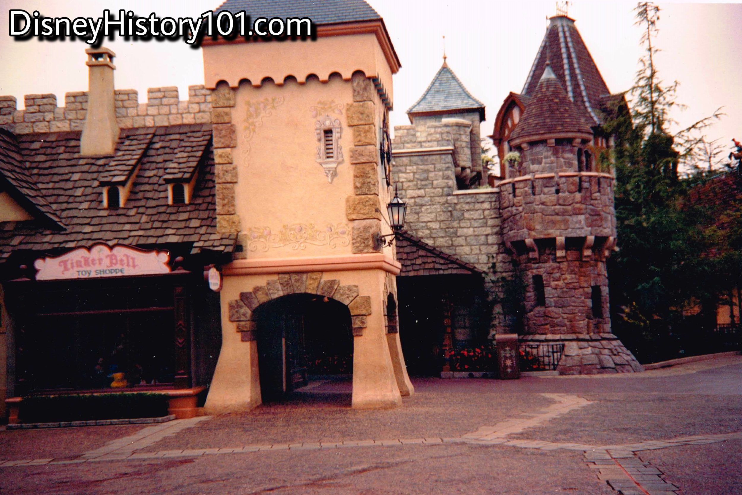 Tinker Bell Toy Shoppe and Fantasyland Clock Tower