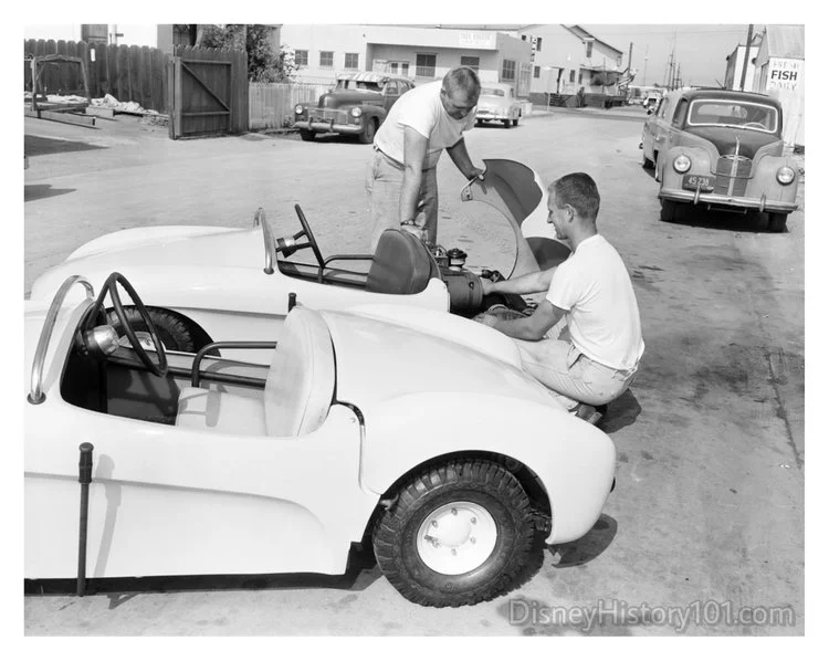 Working on the Mark Is on the streets of Newport, circa 1955.