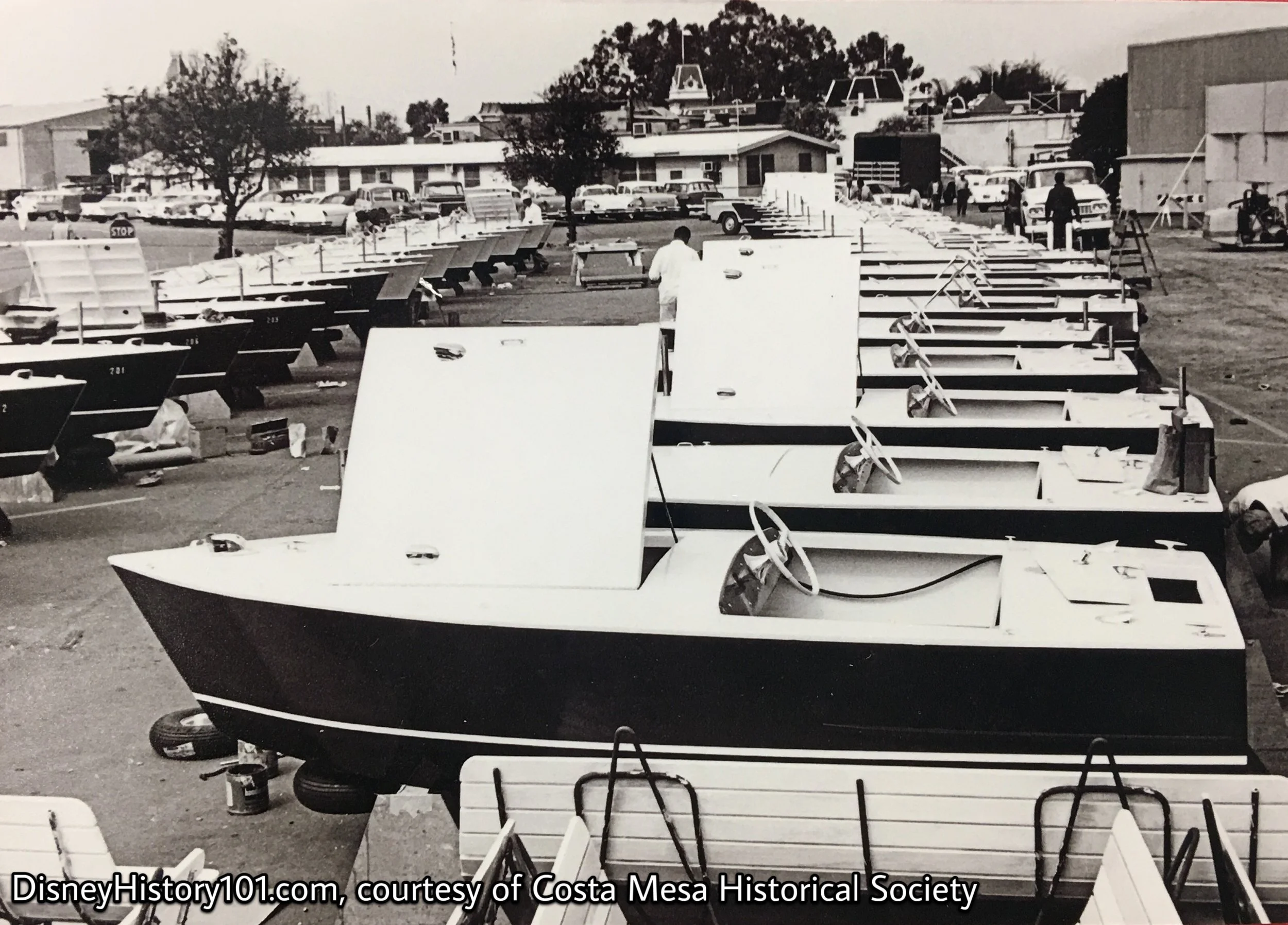 Motorboat Cruise Assembly and Maintenance Backstage West, Courtesy of Costa Mesa Historical Society