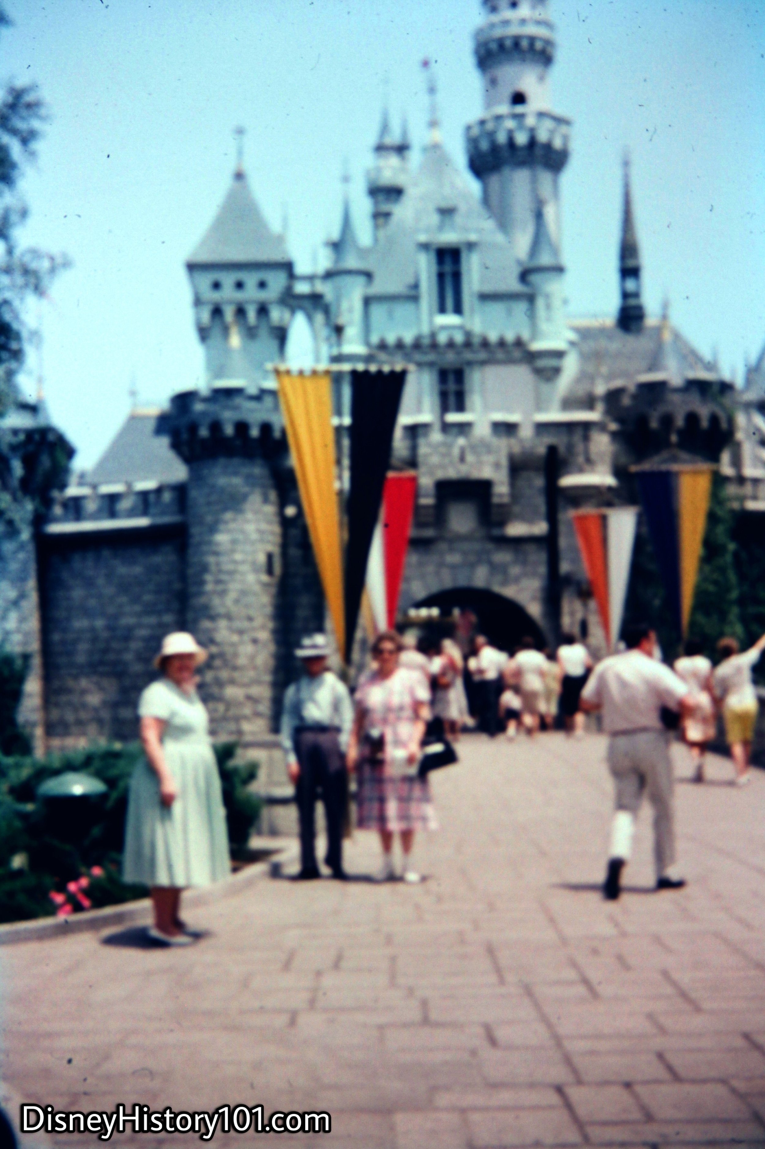 Sleeping Beauty Castle Forecourt, 1964.