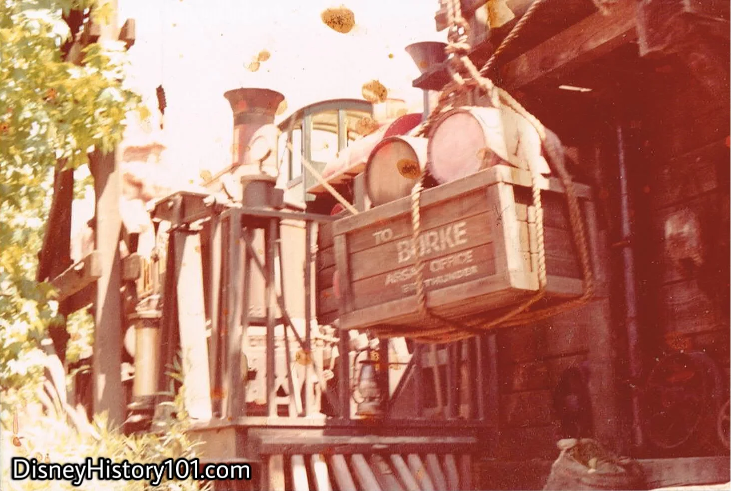Patrick Burke Reference on an aged Big Thunder Mountain Prop Crate.