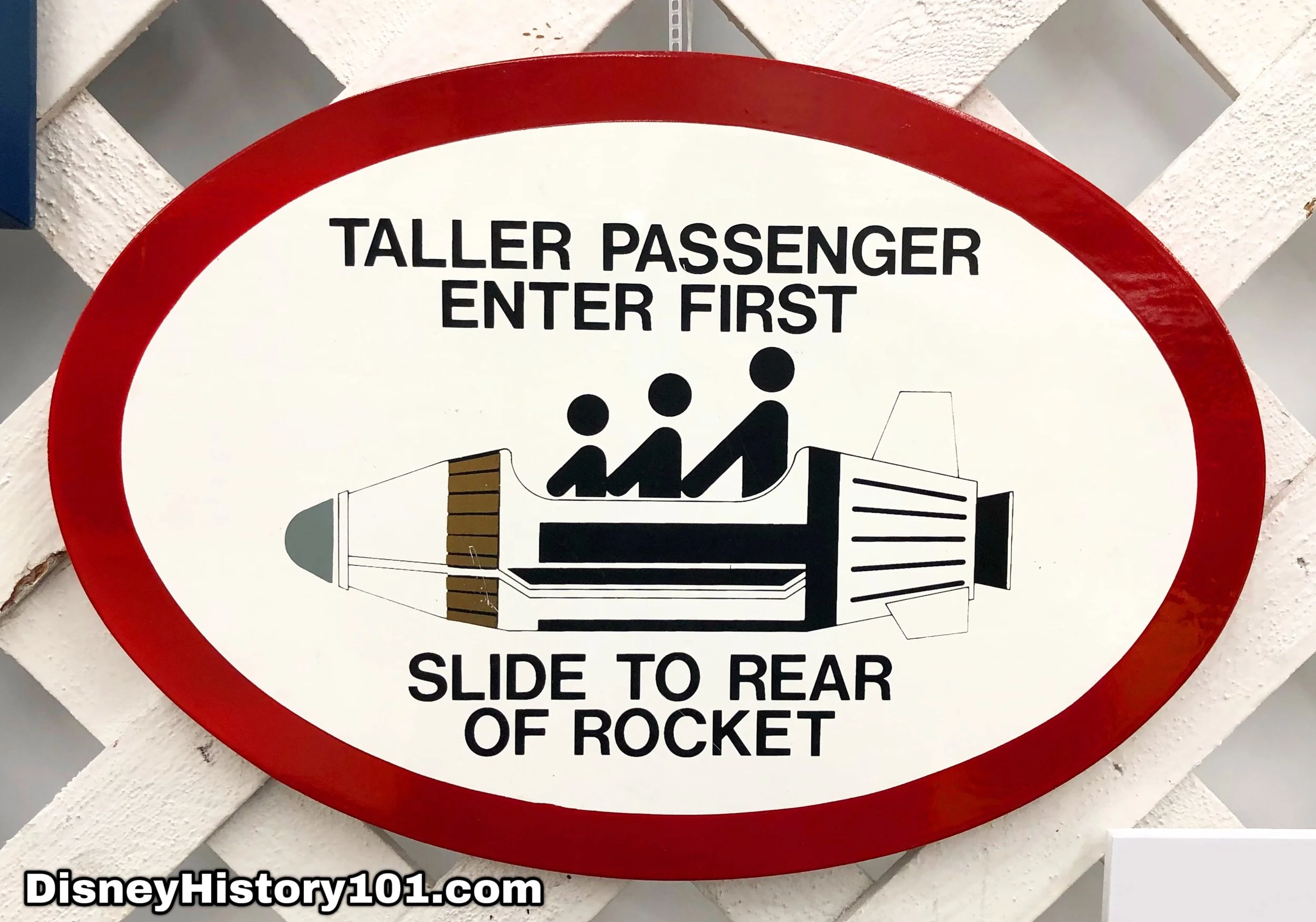 “Rocket Jets Passenger Seating” sign, 1980s