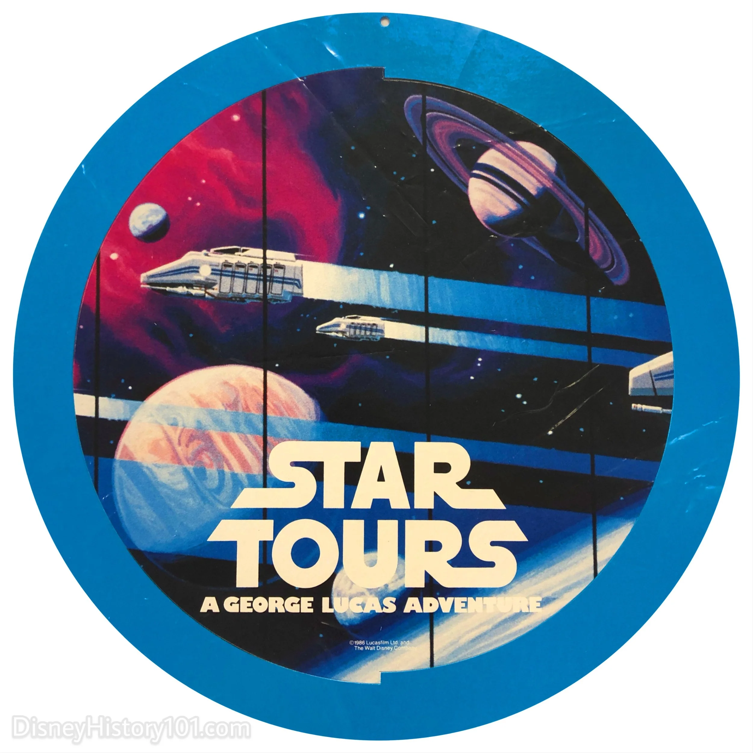 Hanging Sign, 1986; ©️Lucasfilm, Ltd, and The Walt Disney Company.